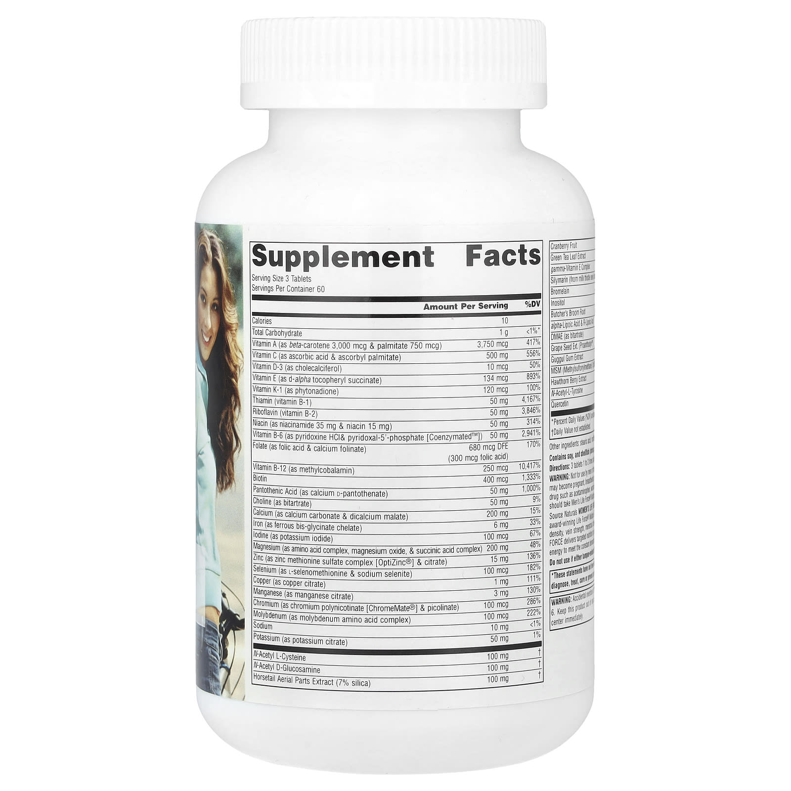 Source Naturals Women's Life Force Multiple – 180 comprimés — photo 2 sur 2