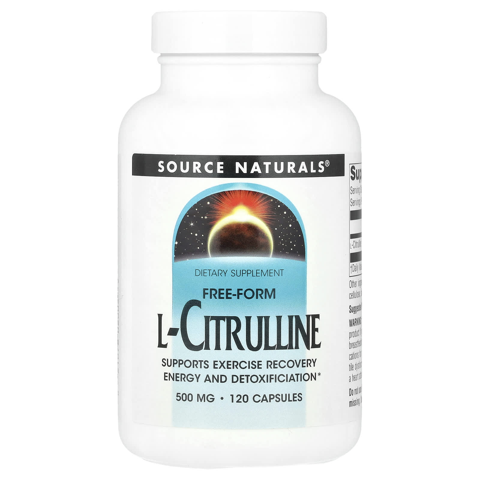 Source Naturals L-Citrulline – 120 gélules — Tunisie