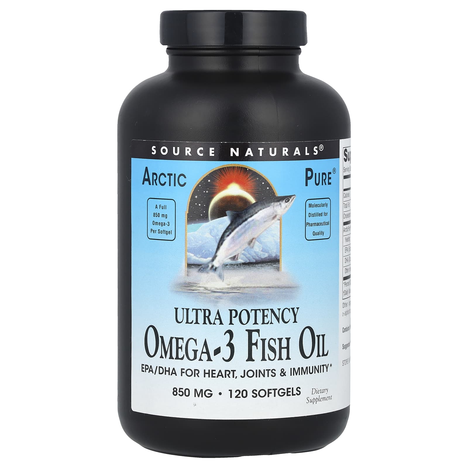 Source Naturals Arctic Pure – Ultra Potency Omega-3 Fish Oil – 120 capsules molles — Tunisie