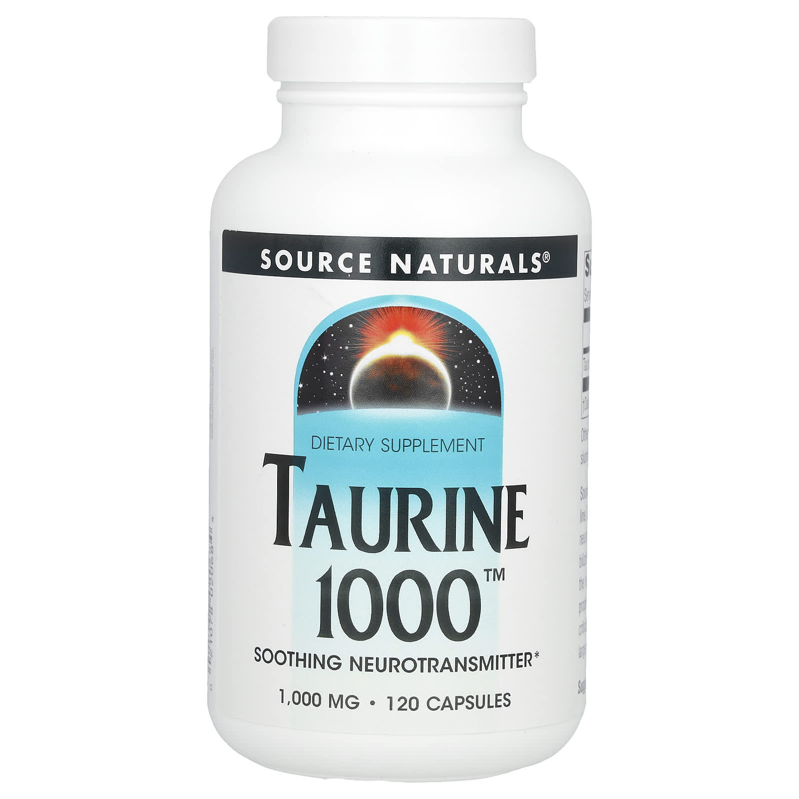 Source Naturals Taurine 1000 – 120 gélules — Tunisie