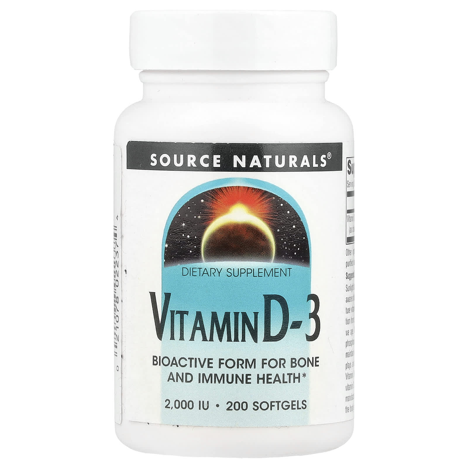 Source Naturals Vitamin D-3 – 200 capsules molles — Tunisie