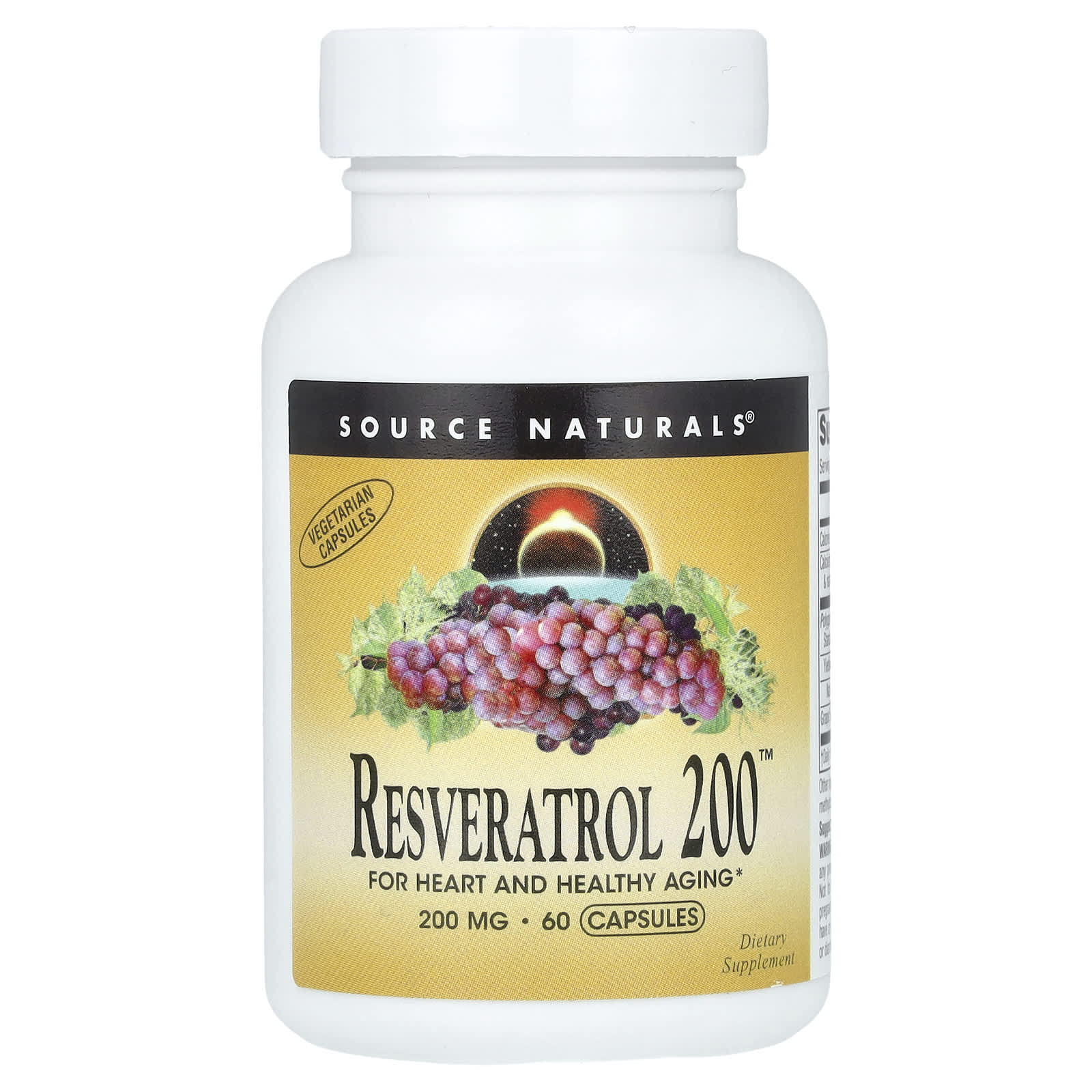 Source Naturals Resveratrol 200 – 60 gélules — Tunisie