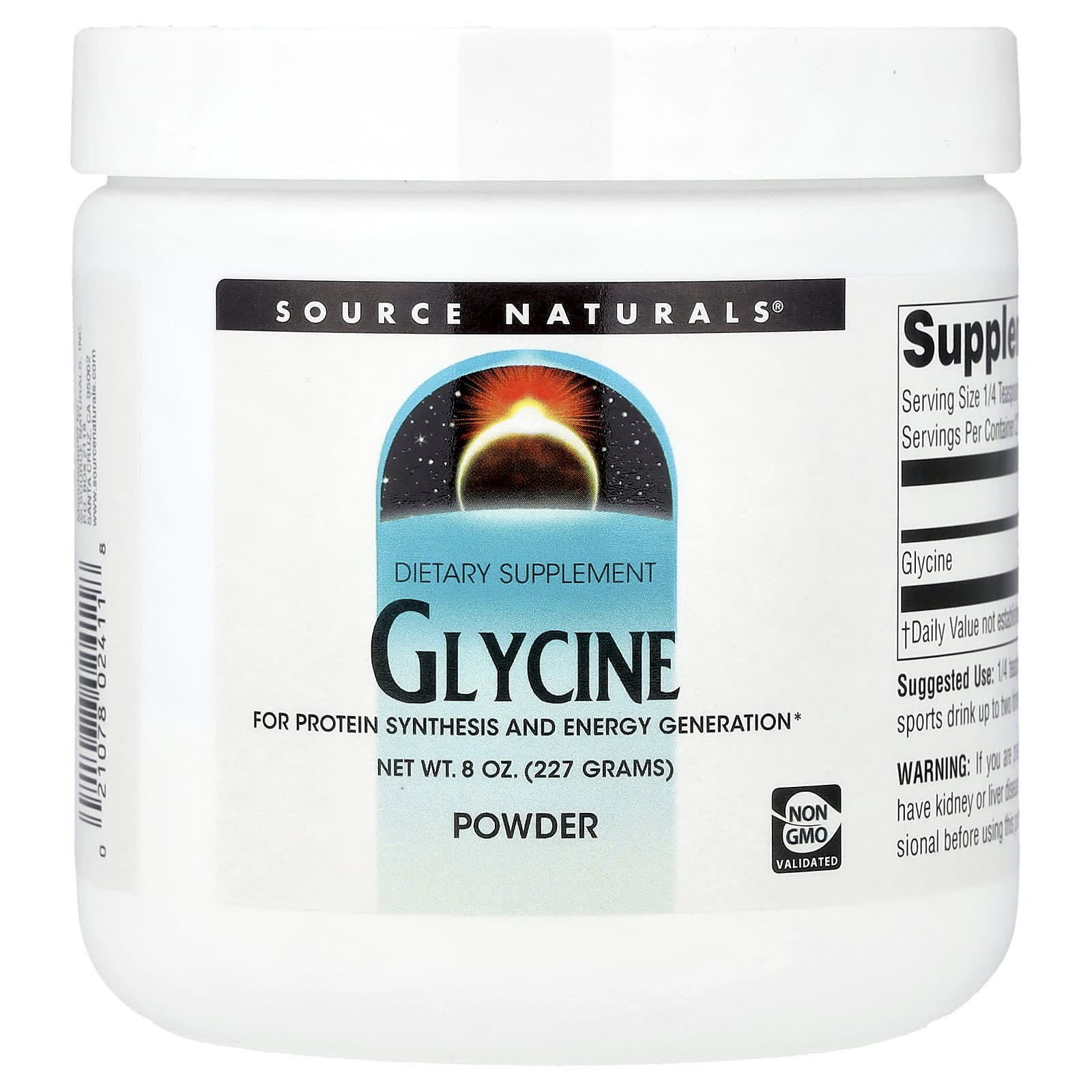 Source Naturals Glycine Powder – 227 g — Tunisie