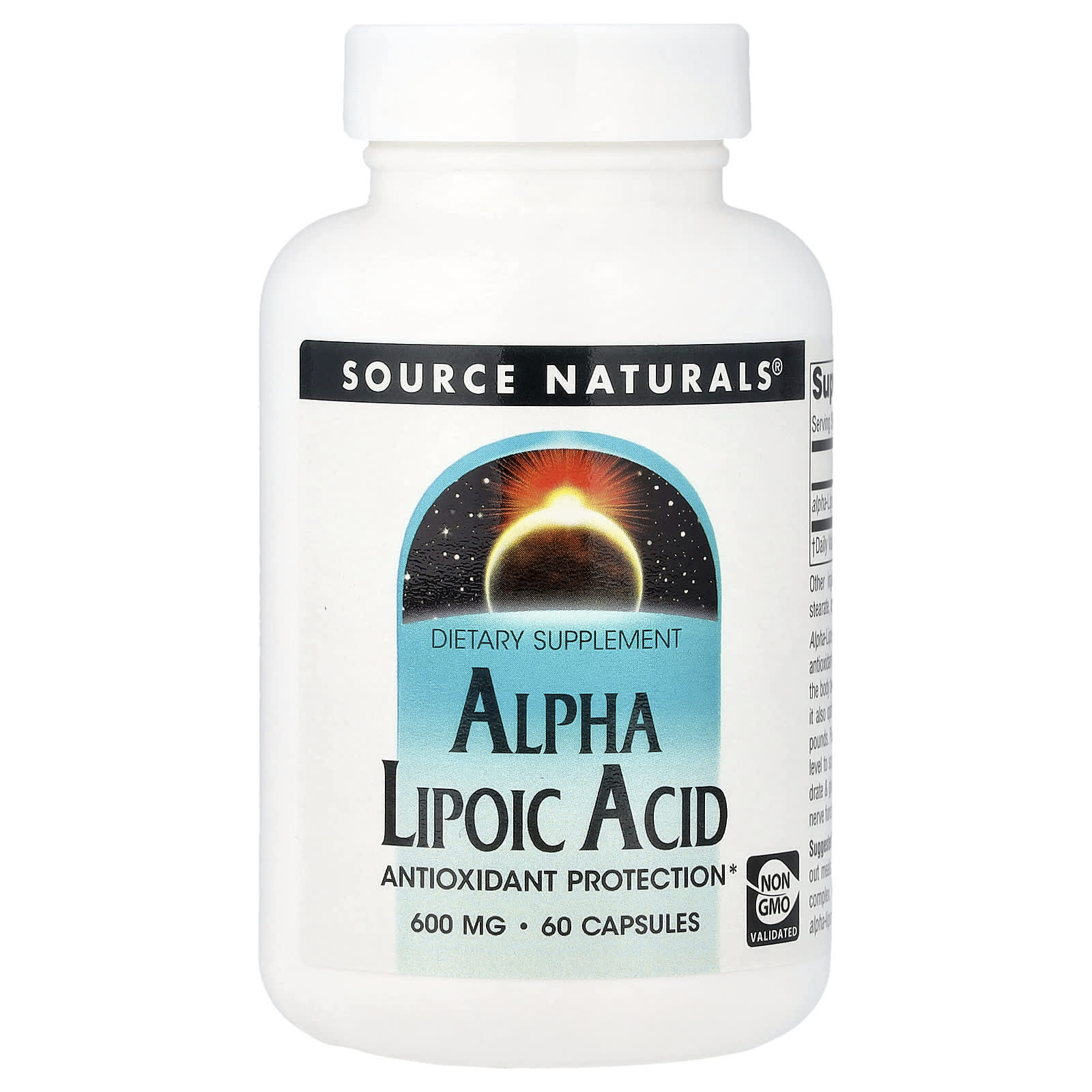 Source Naturals Alpha Lipoic Acid – 600 mg – 60 gélules — Tunisie