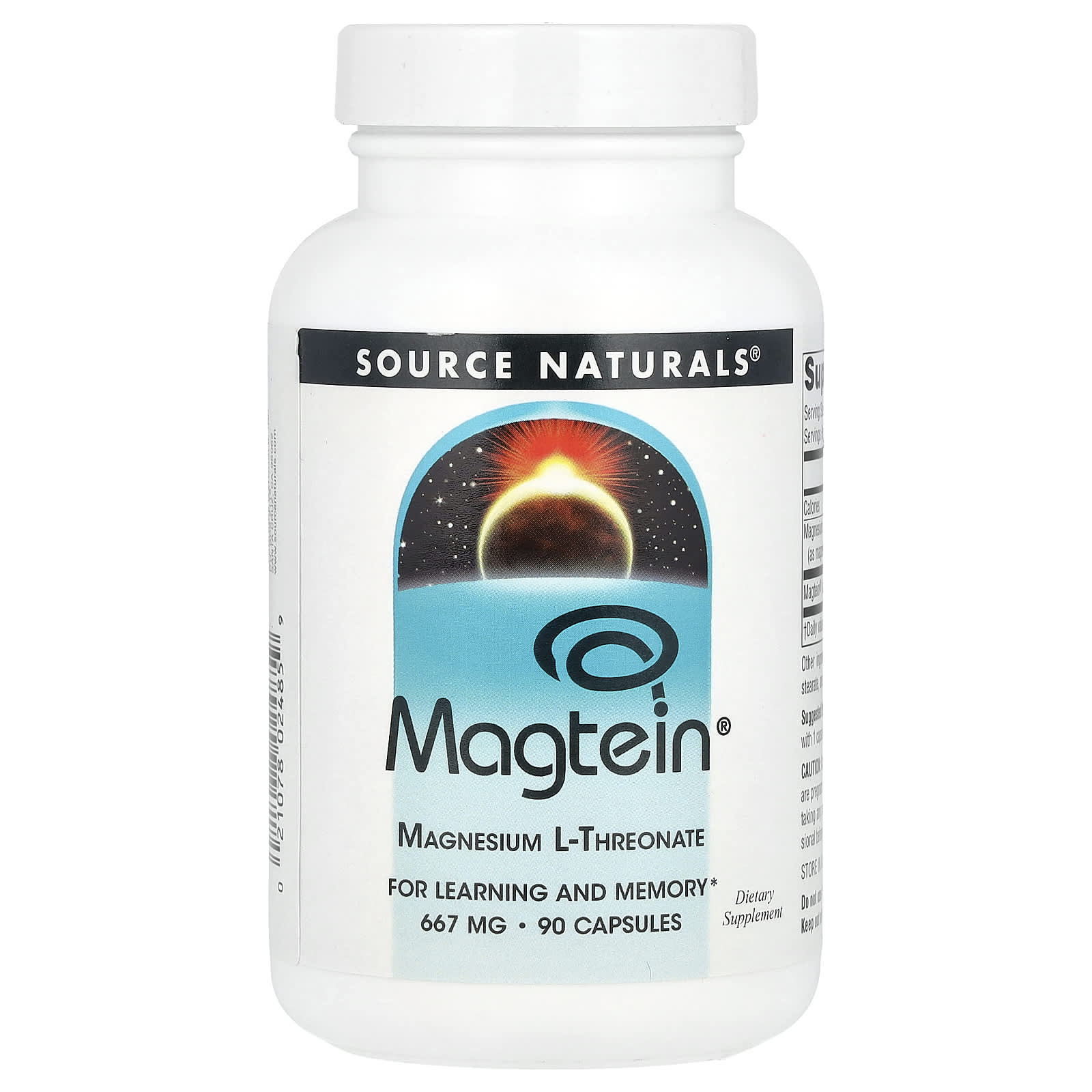Source Naturals Magtein, Magnesium L-Threonate – 90 gélules — Tunisie