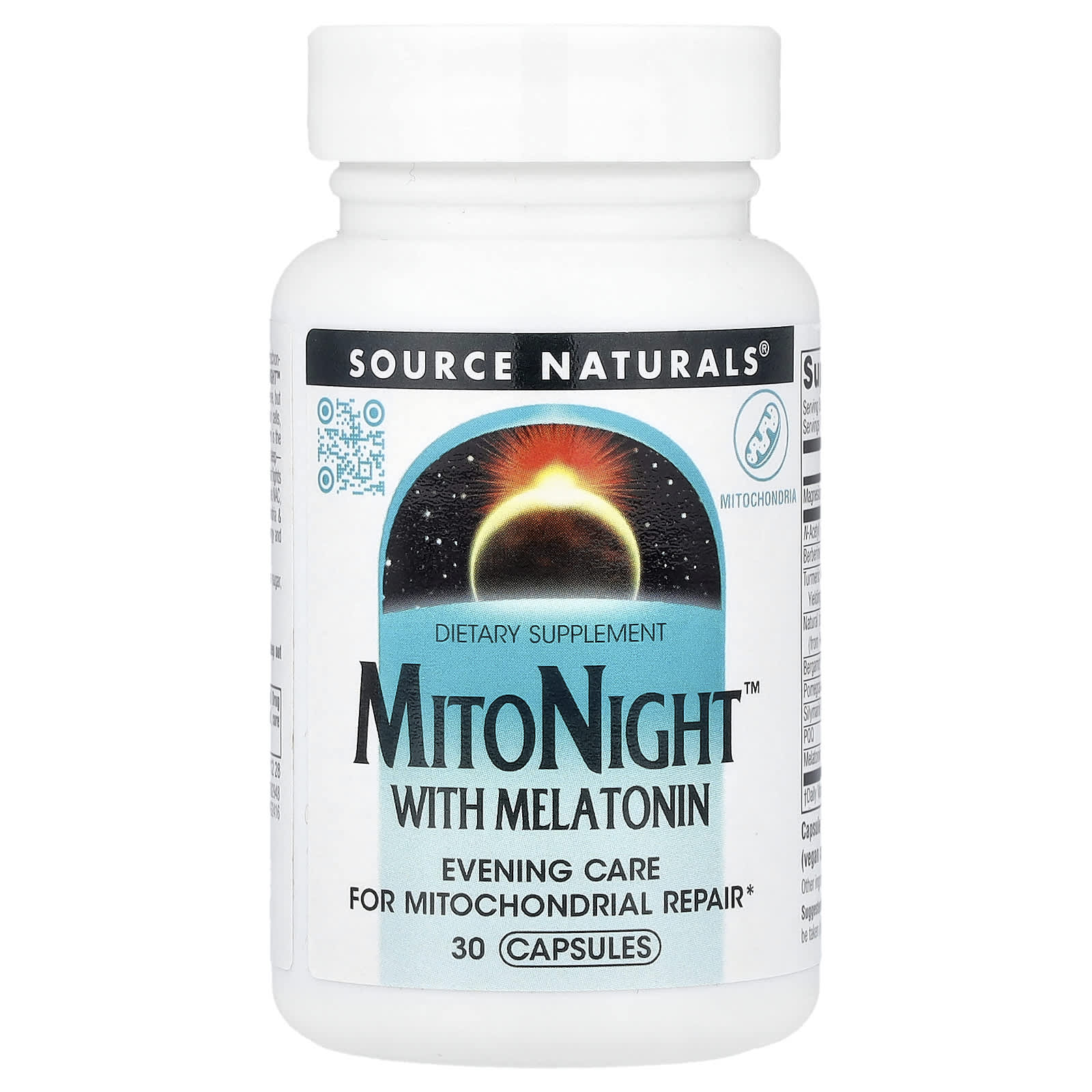 Source Naturals MitoNight With Melatonin – 30 gélules — Tunisie