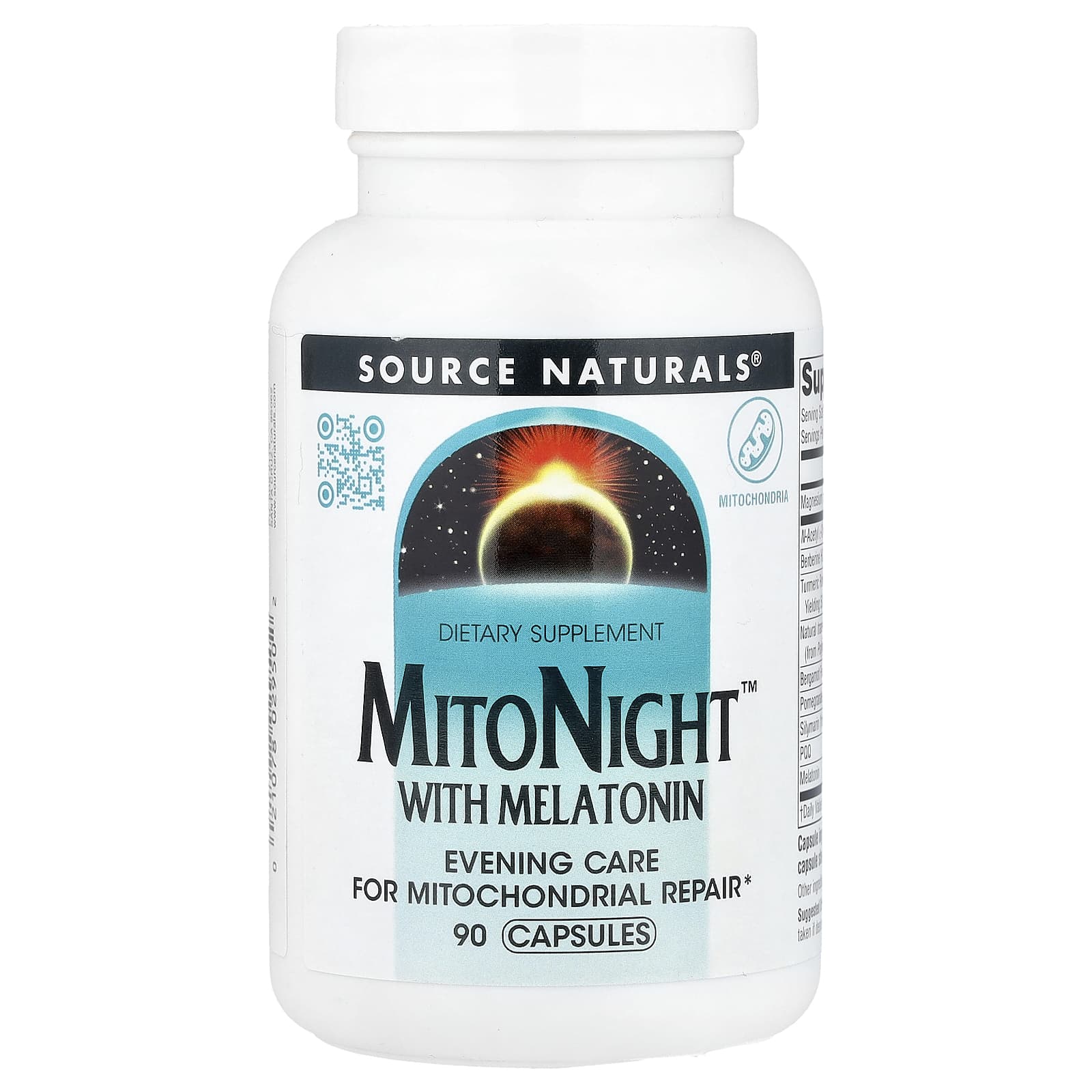 Source Naturals MitoNight With Melatonin – 90 gélules — Tunisie