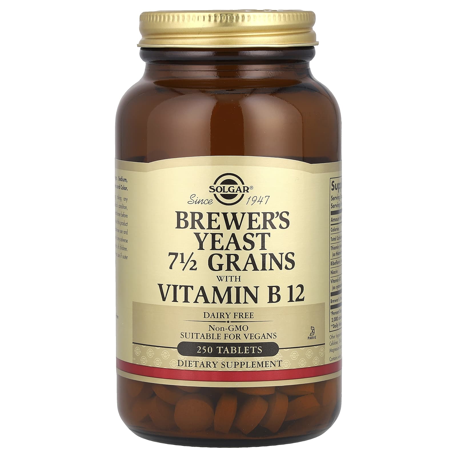 Solgar Brewer's Yeast – 250 comprimés — Tunisie
