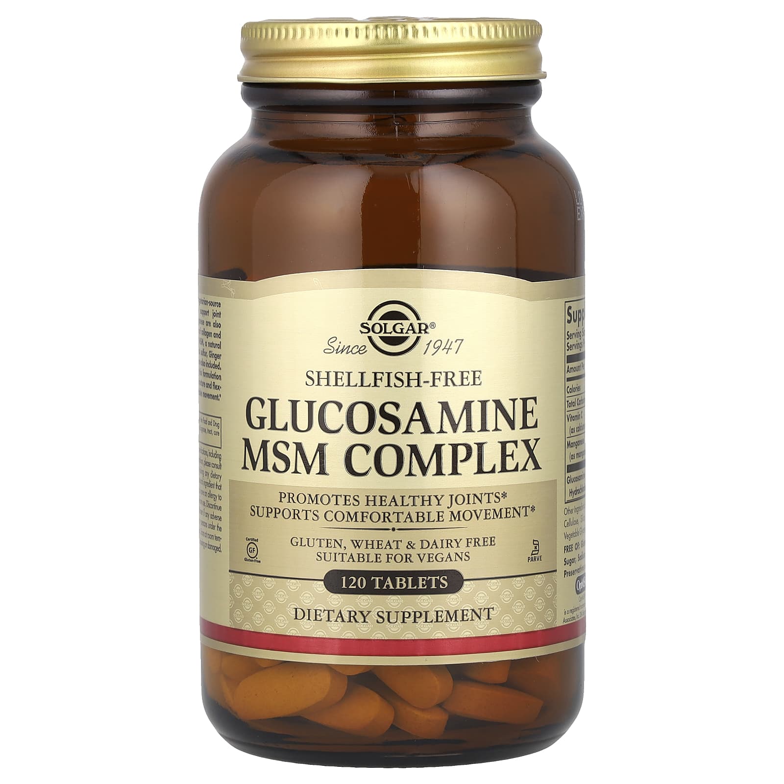 Solgar Glucosamine MSM Complex – 120 comprimés — Tunisie