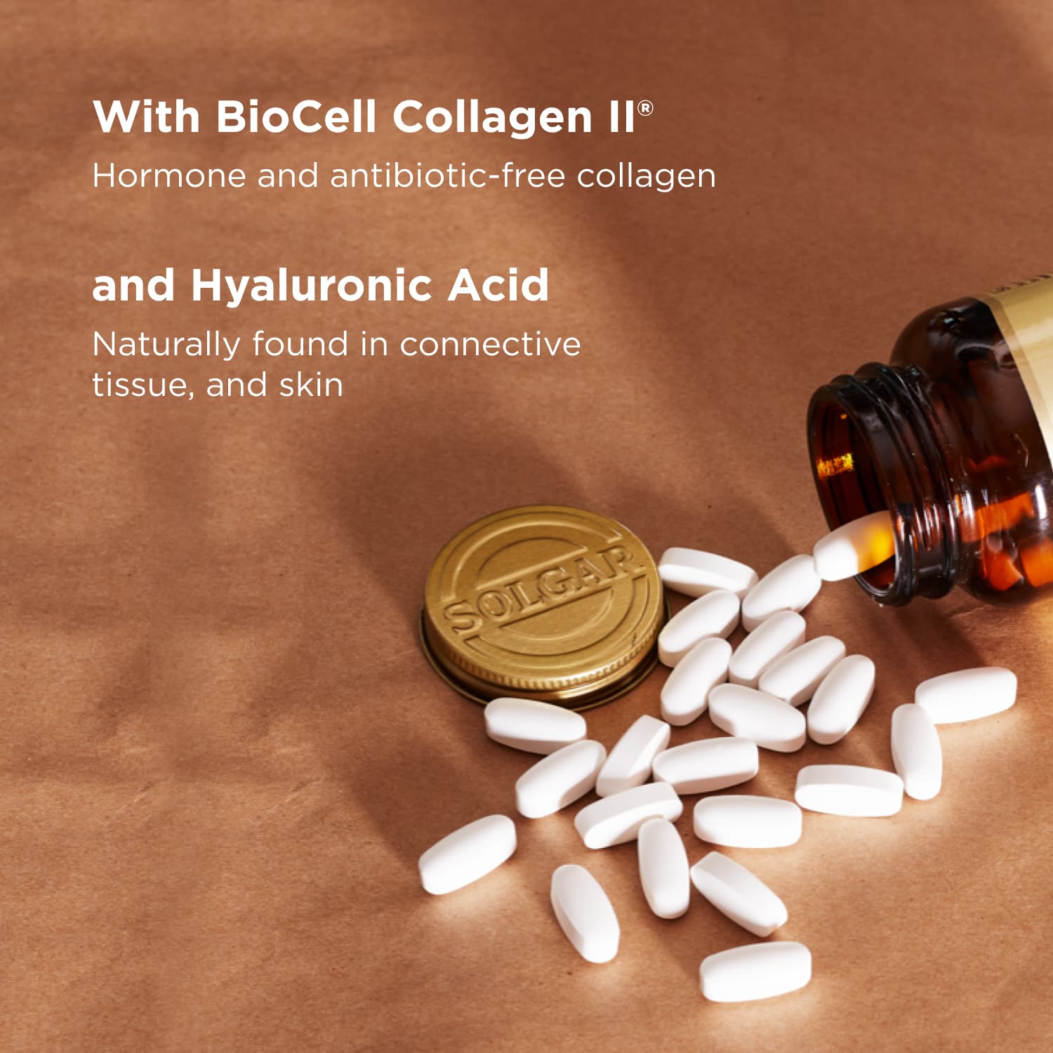 Solgar Glucosamine Hyaluronic Acid Chondroitin MSM – 60 comprimés — étiquette 3