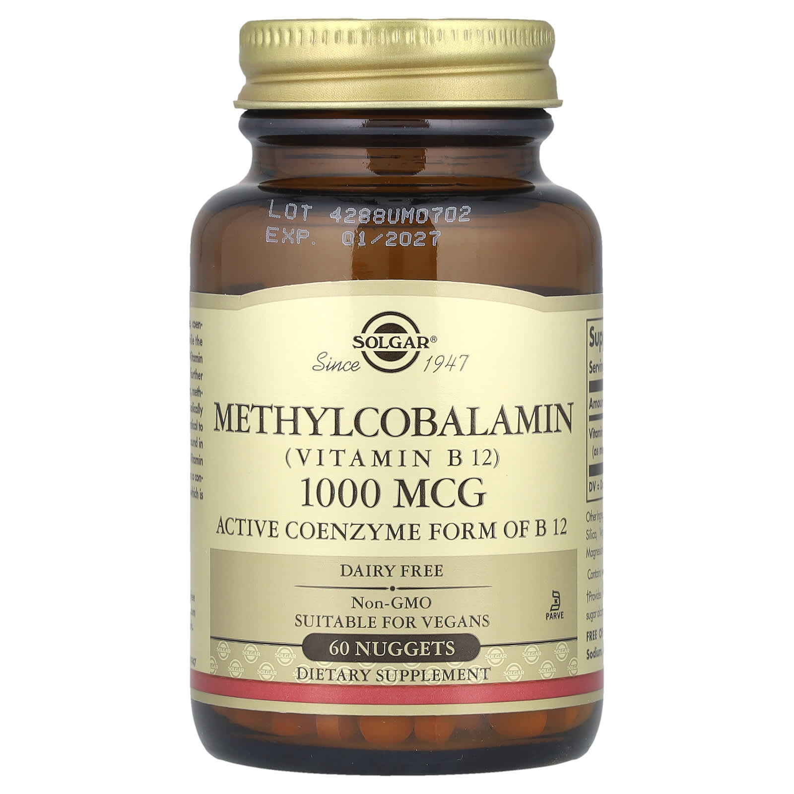 Solgar Methylcobalamin (Vitamin B12) – 1000 µg — Tunisie