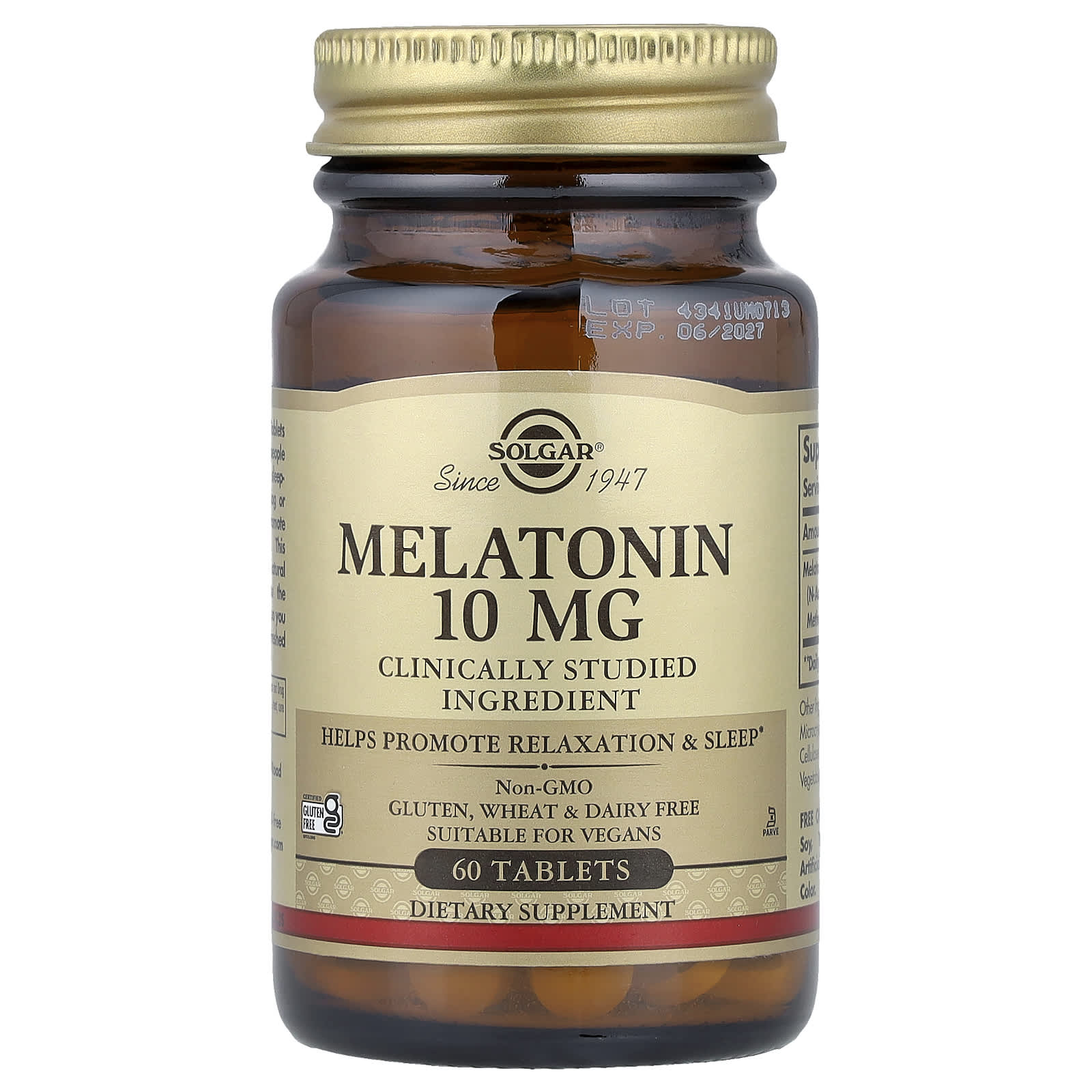 Solgar Melatonin – 60 comprimés — Tunisie