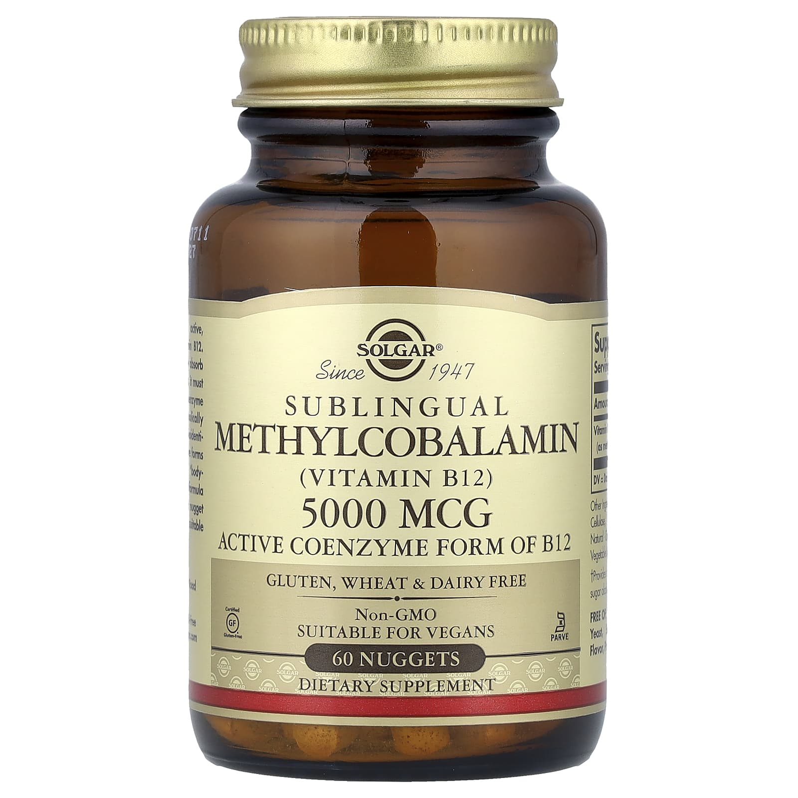 Solgar Sublingual Methylcobalamin (Vitamin B12) – 5000 µg — Tunisie
