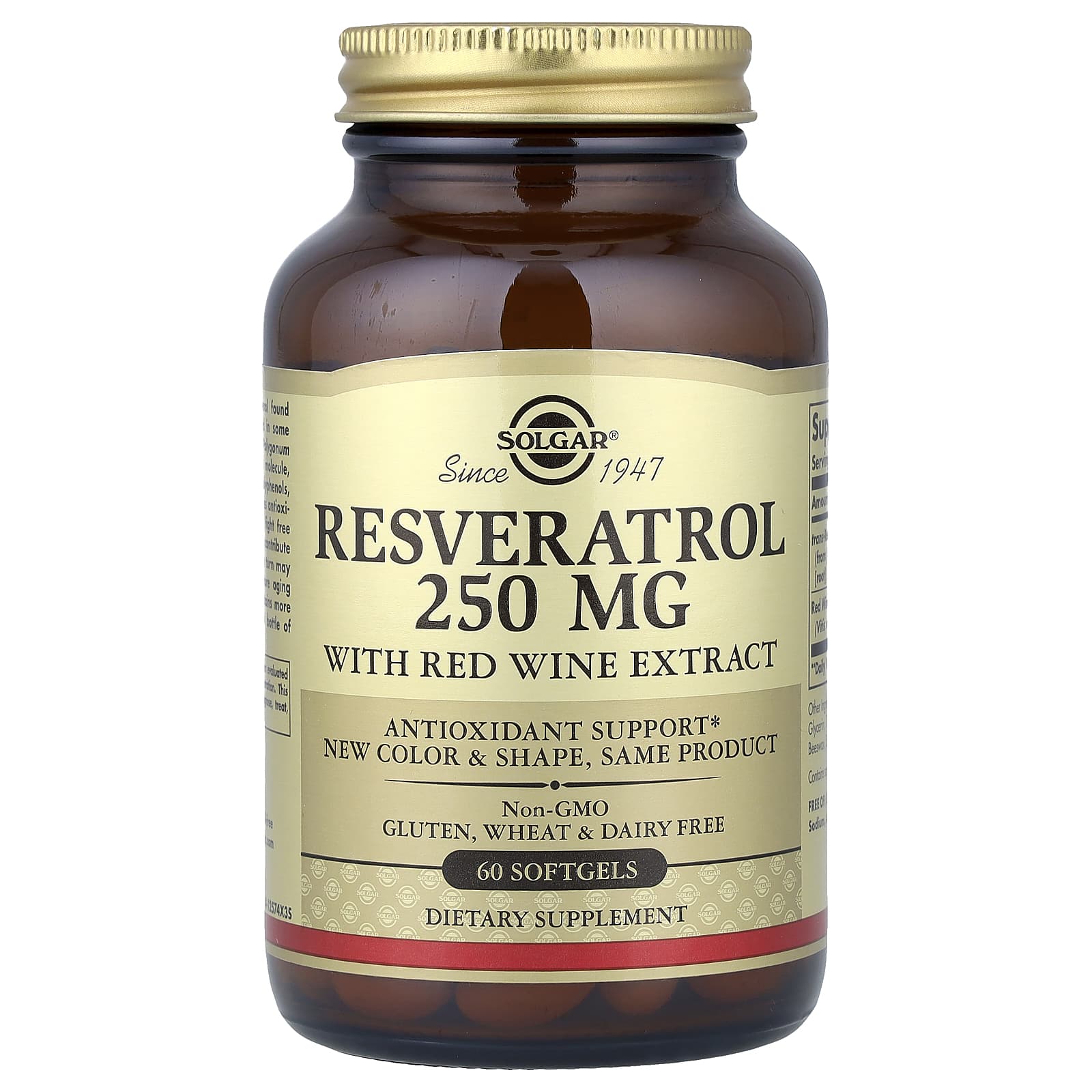 Solgar Resveratrol – 60 capsules molles — Tunisie