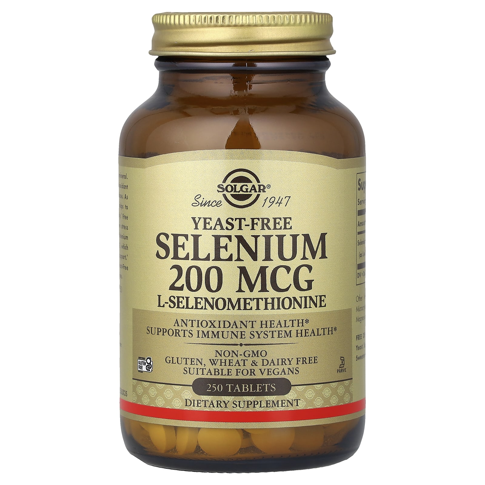 Solgar Selenium, Yeast-Free – 250 comprimés — Tunisie