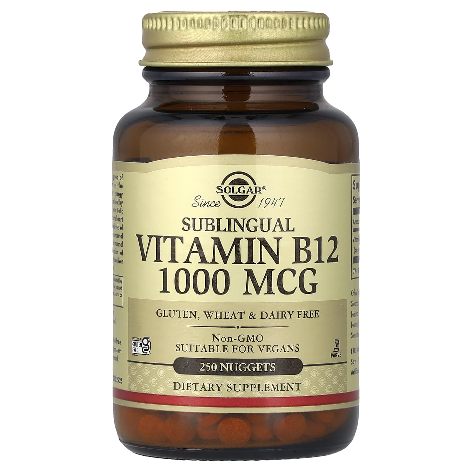 Solgar Vitamin B12, Sublingual – 1000 µg — Tunisie