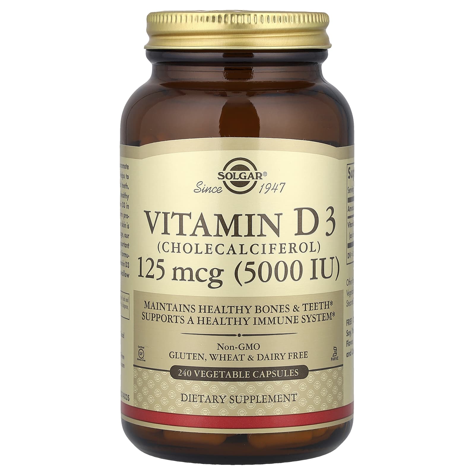 Solgar Vitamin D3 (Cholecalciferol) – 125 µg — Tunisie