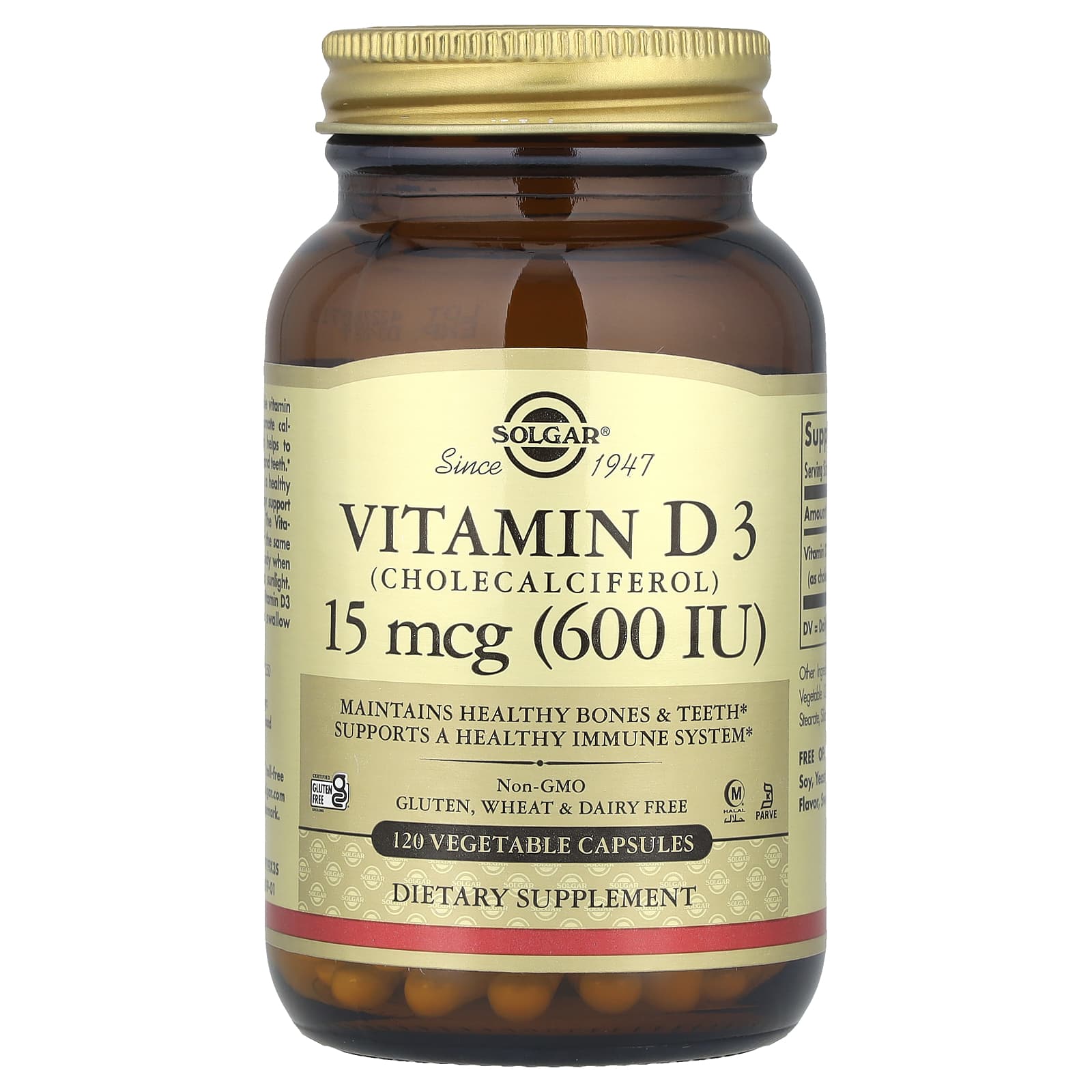 Solgar Vitamin D3 (Cholecalciferol) – 15 µg — Tunisie