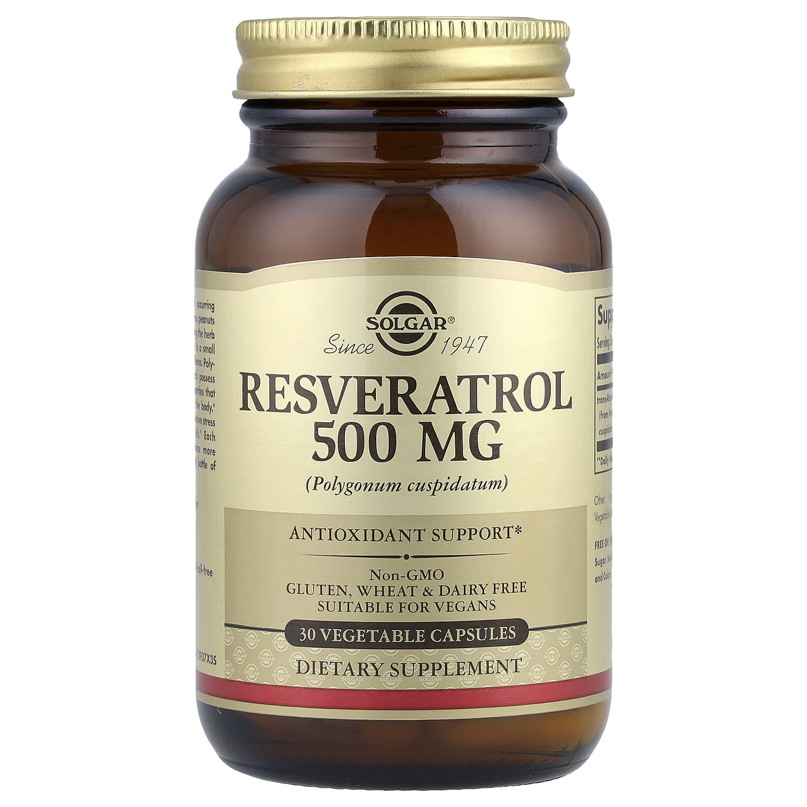 Solgar Resveratrol – 500 mg — Tunisie