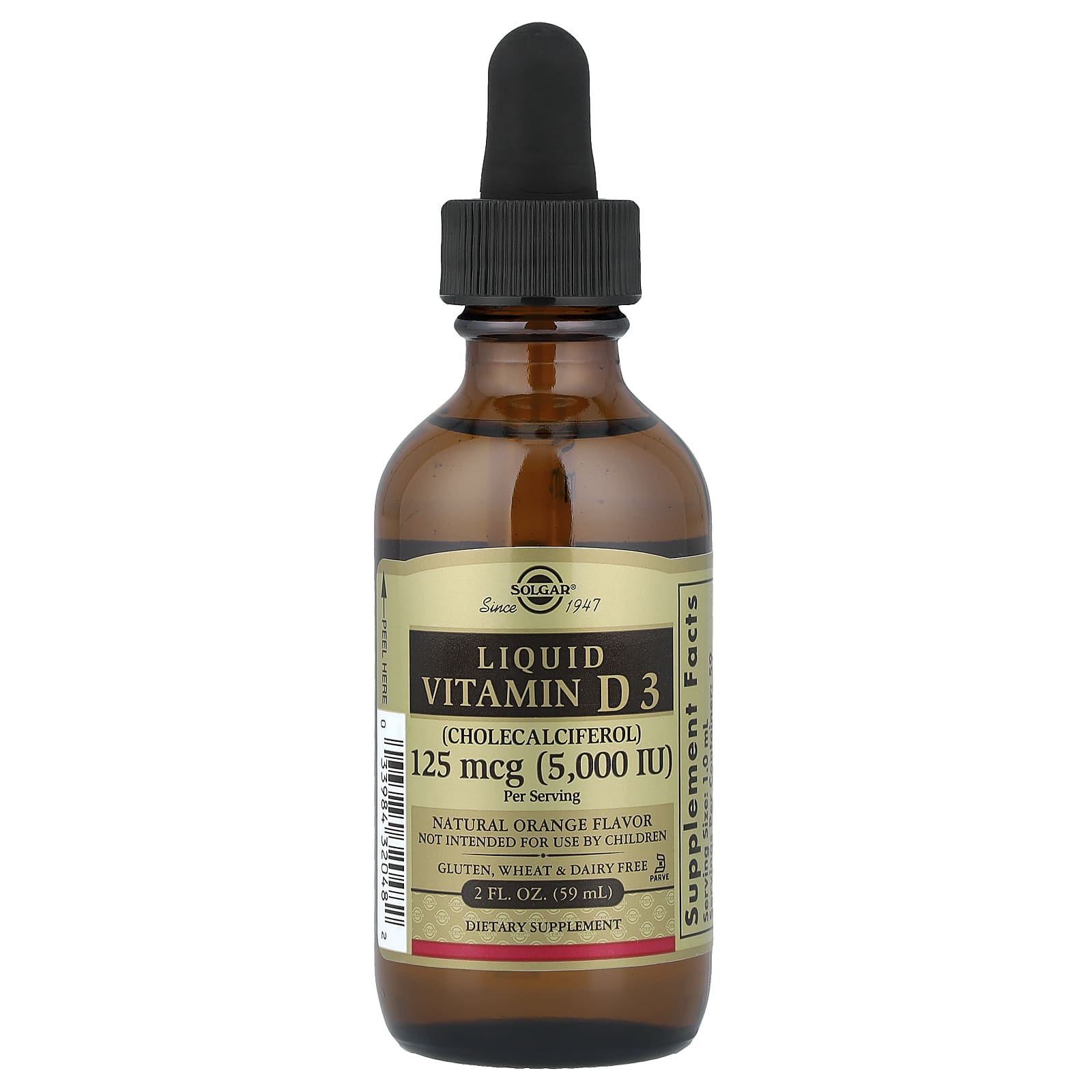 Solgar Liquid Vitamin D3 – Natural Orange – 59 ml — Tunisie