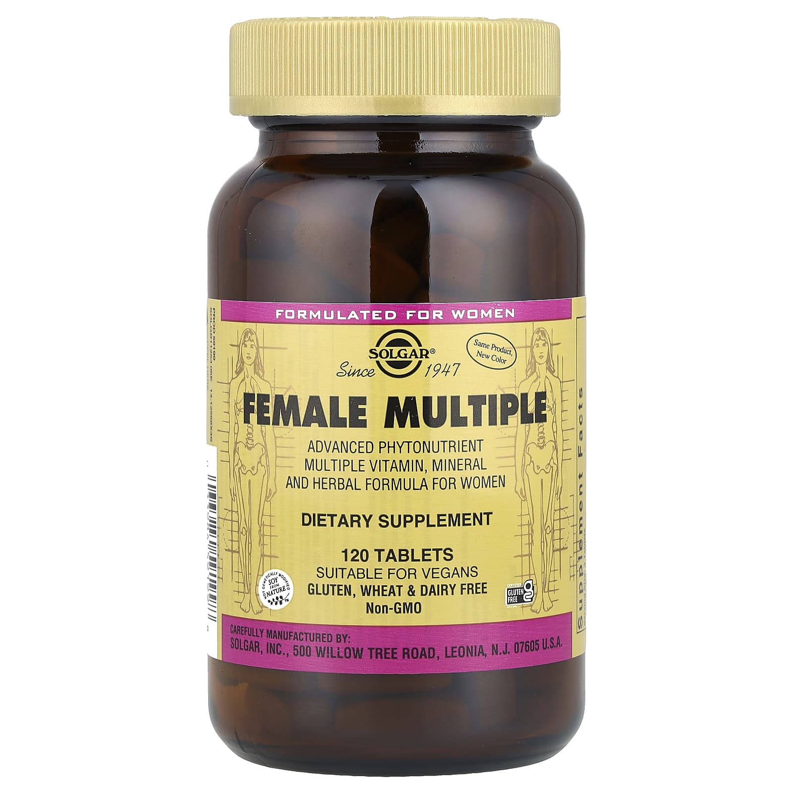 Solgar Female Multiple – 120 comprimés — Tunisie