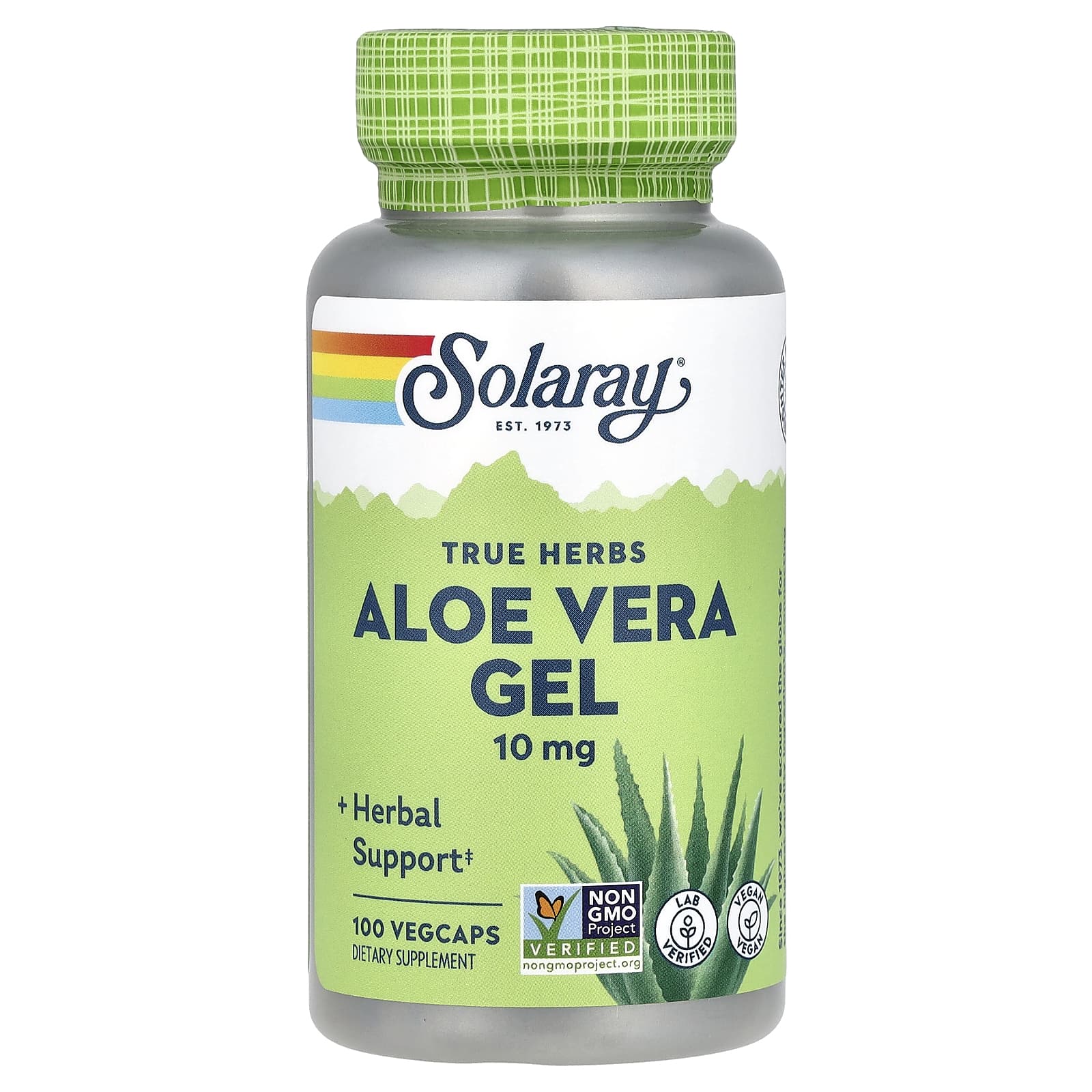 Solaray True Herbs, Aloe Vera Gel – 10 mg — Tunisie