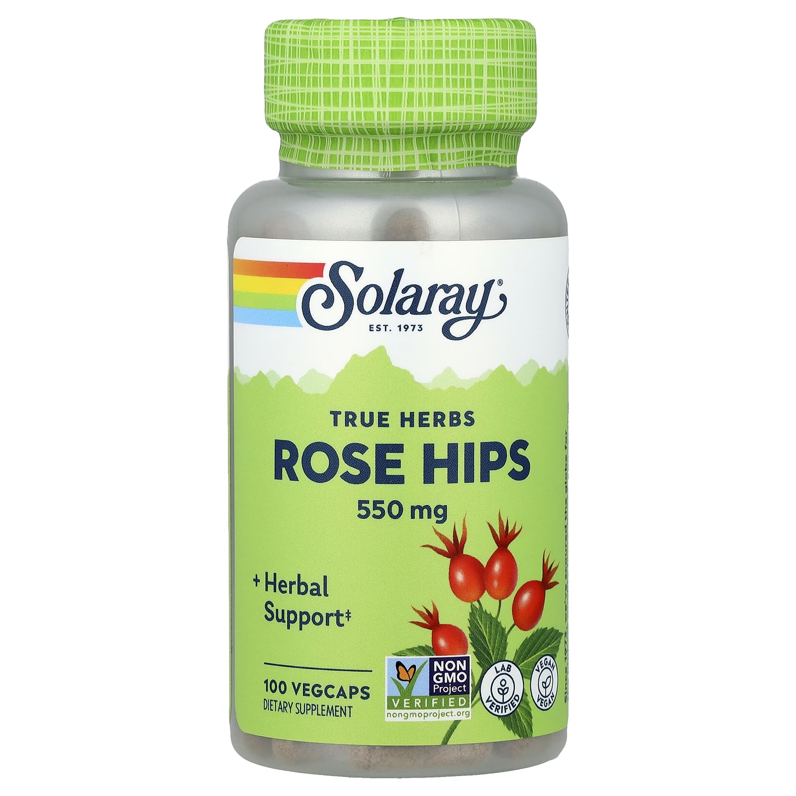 Solaray True Herbs, Rose Hips – 550 mg — Tunisie