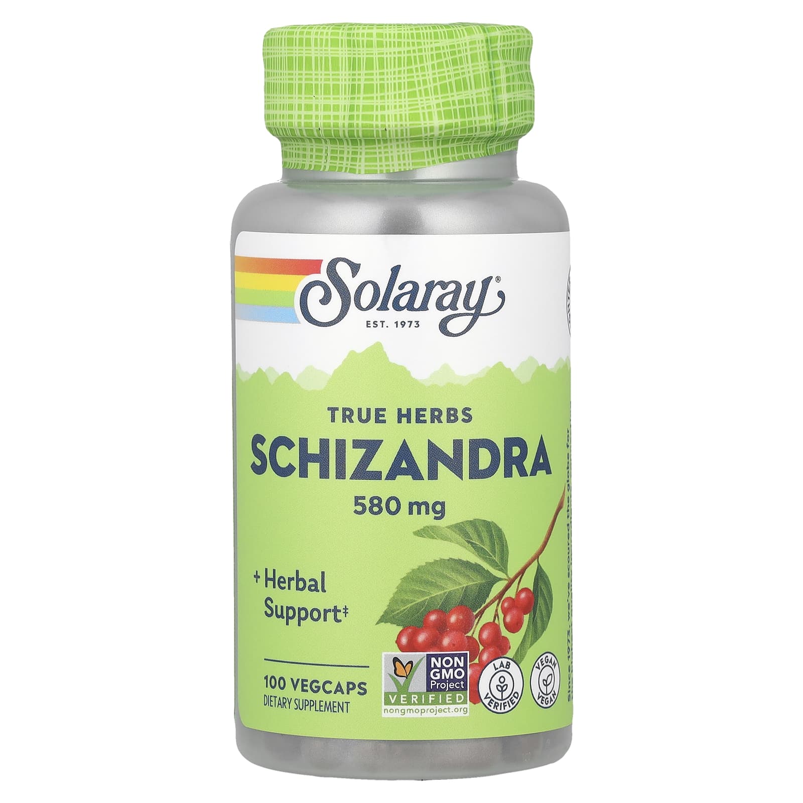 Solaray True Herbs, Schizandra – 580 mg — Tunisie
