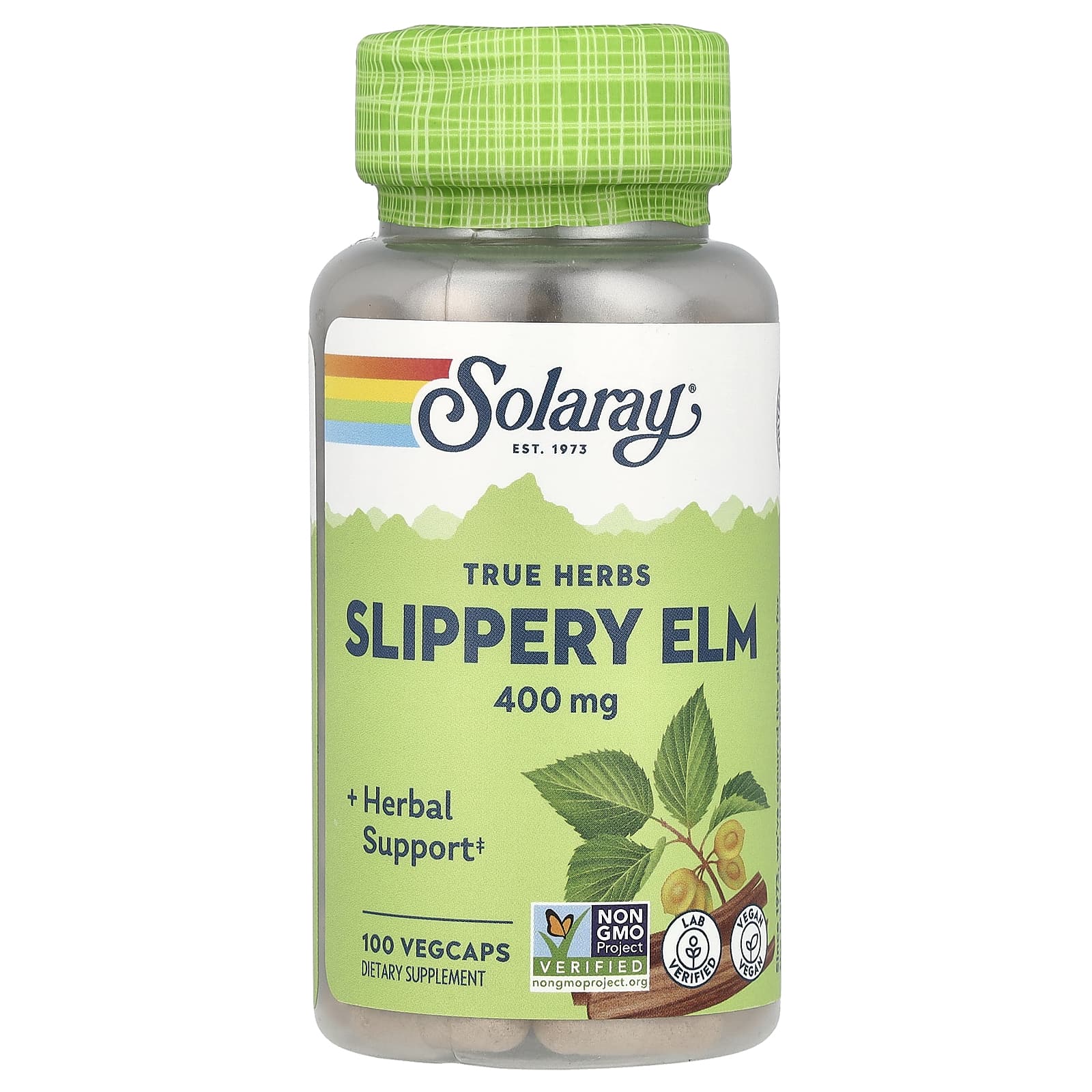 Solaray True Herbs, Slippery Elm – 400 mg — Tunisie