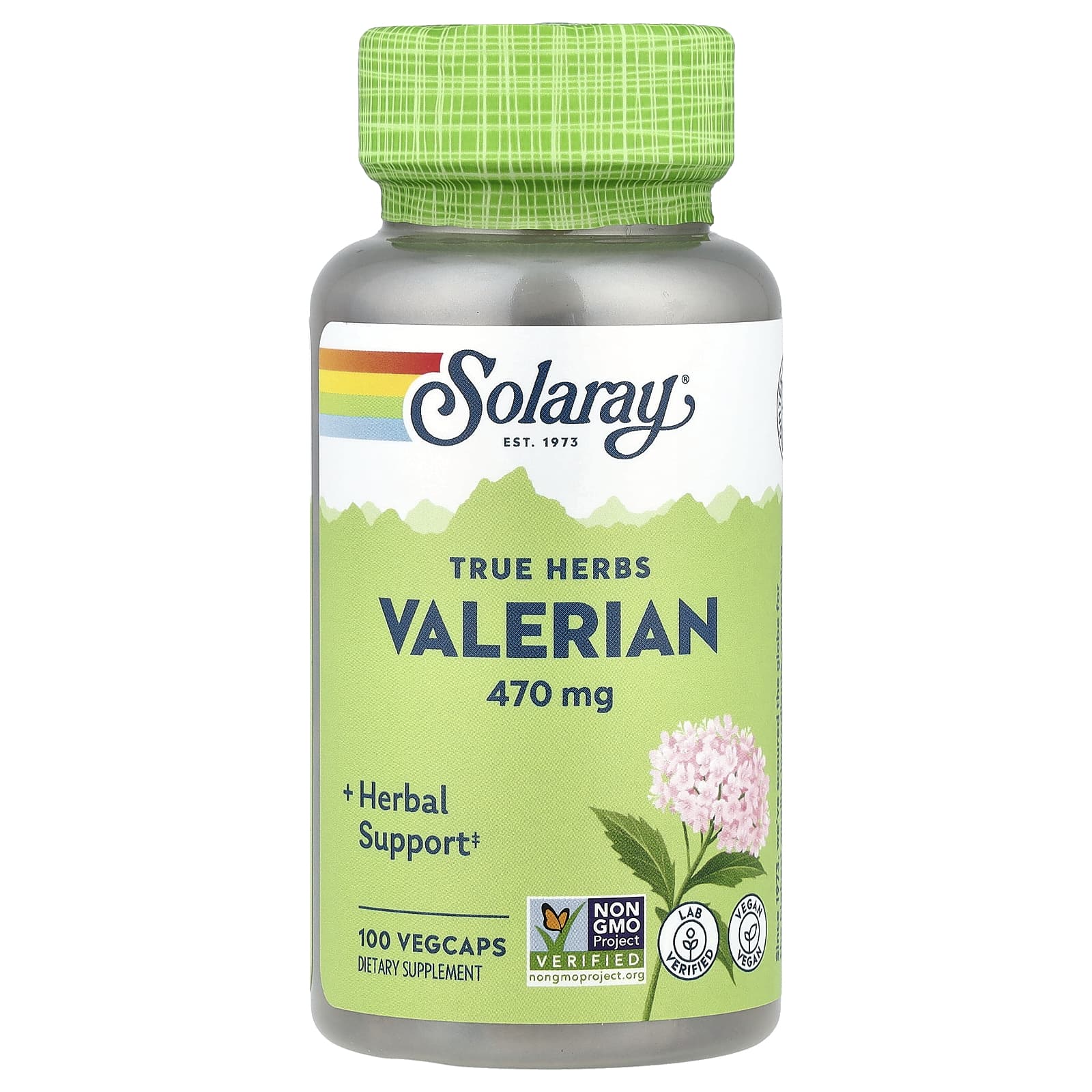 Solaray True Herbs, Valerian – 470 mg — Tunisie