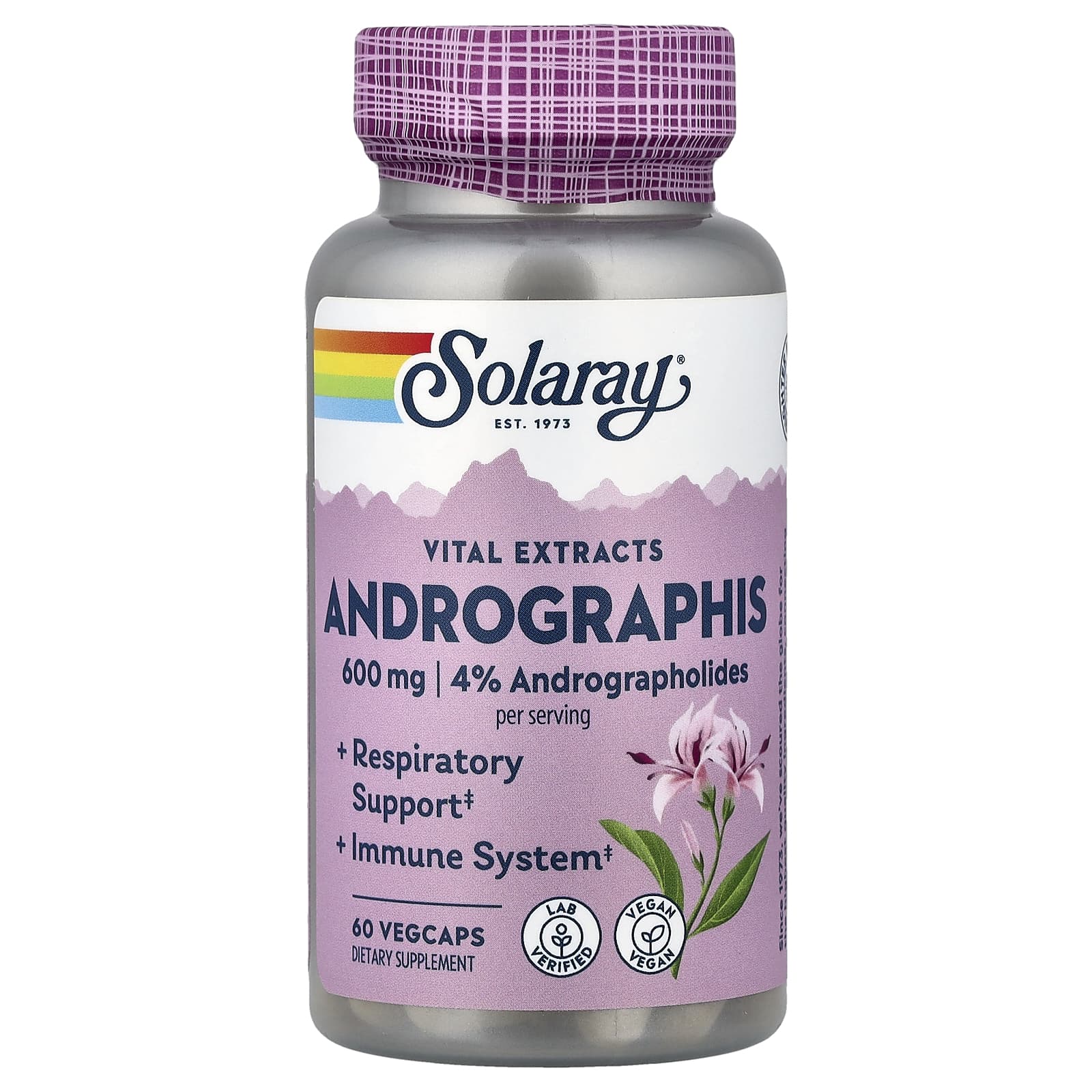 Solaray Vital Extracts, Andrographis, 60 VegCaps — Tunisie