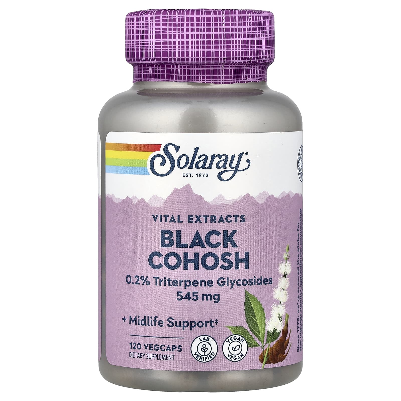 Solaray Black Cohosh – 545 mg — Tunisie