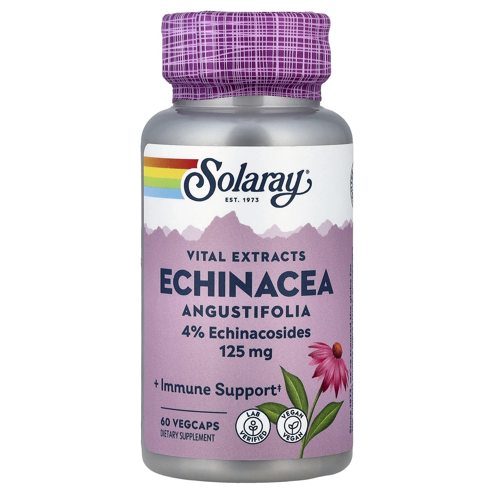 Solaray Vital Extracts, Echinacea Angustifolia, 60 VegCaps — Tunisie