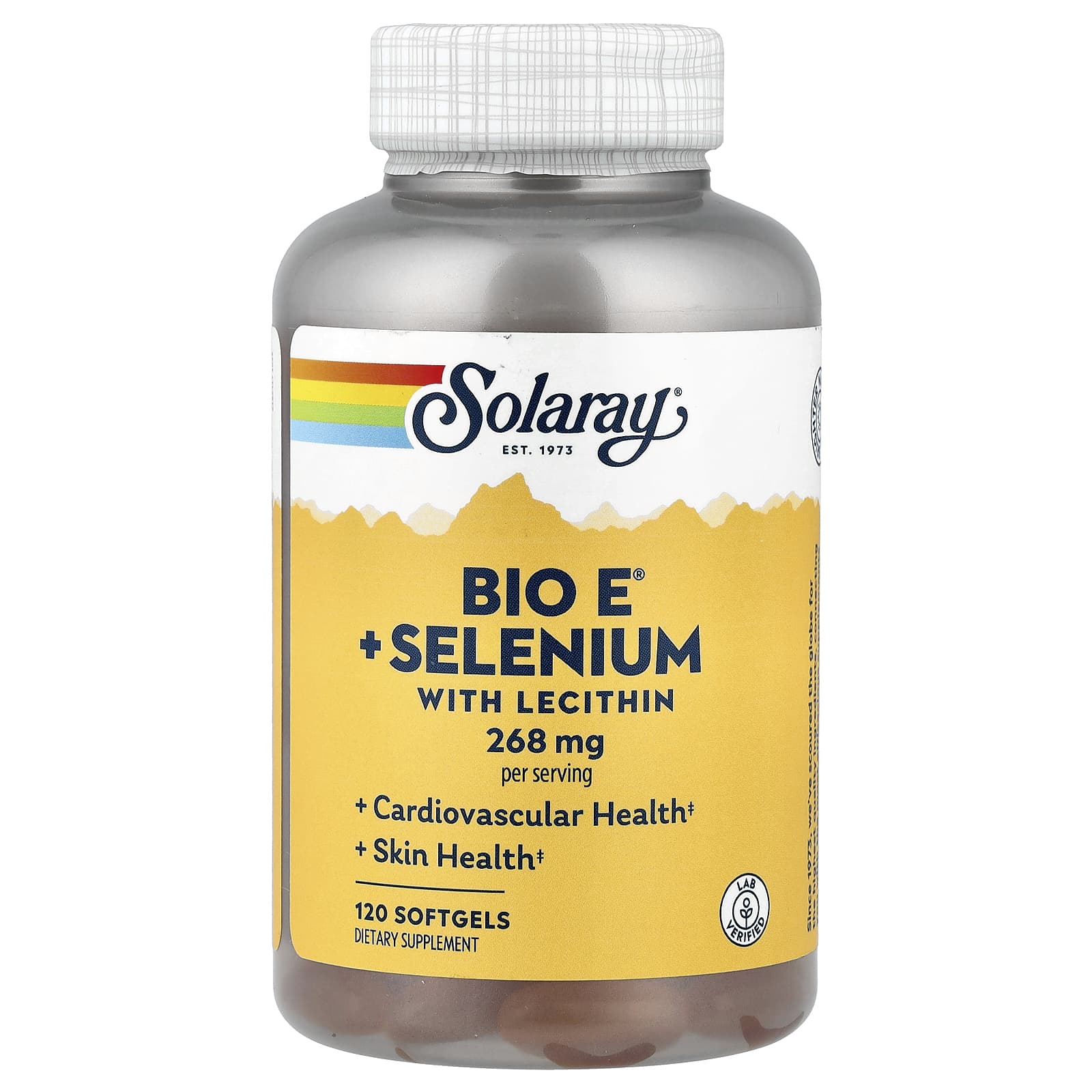 Solaray Bio E + Selenium with Lecithin – 120 capsules molles — Tunisie