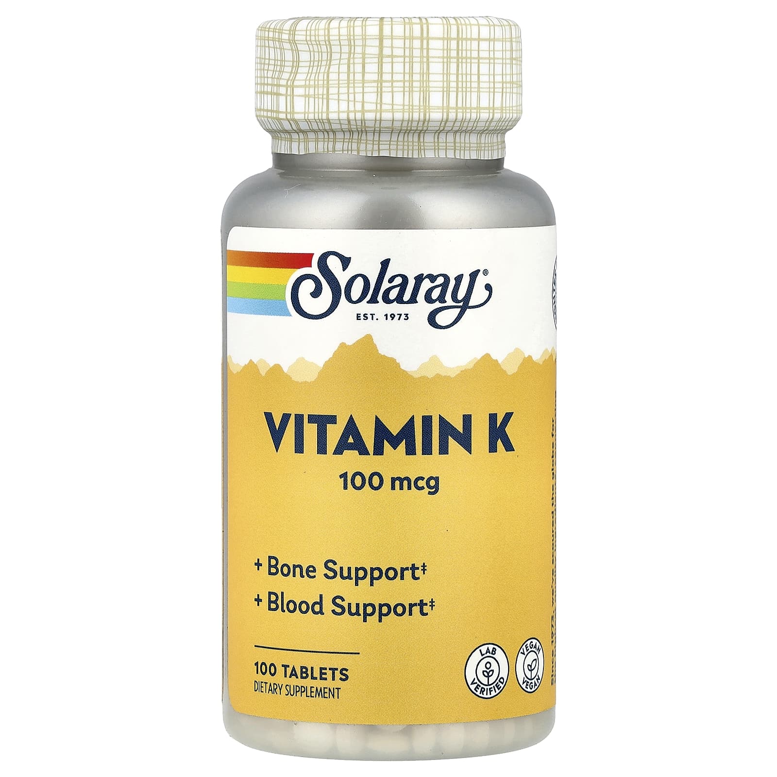 Solaray Vitamin K – 100 comprimés — Tunisie