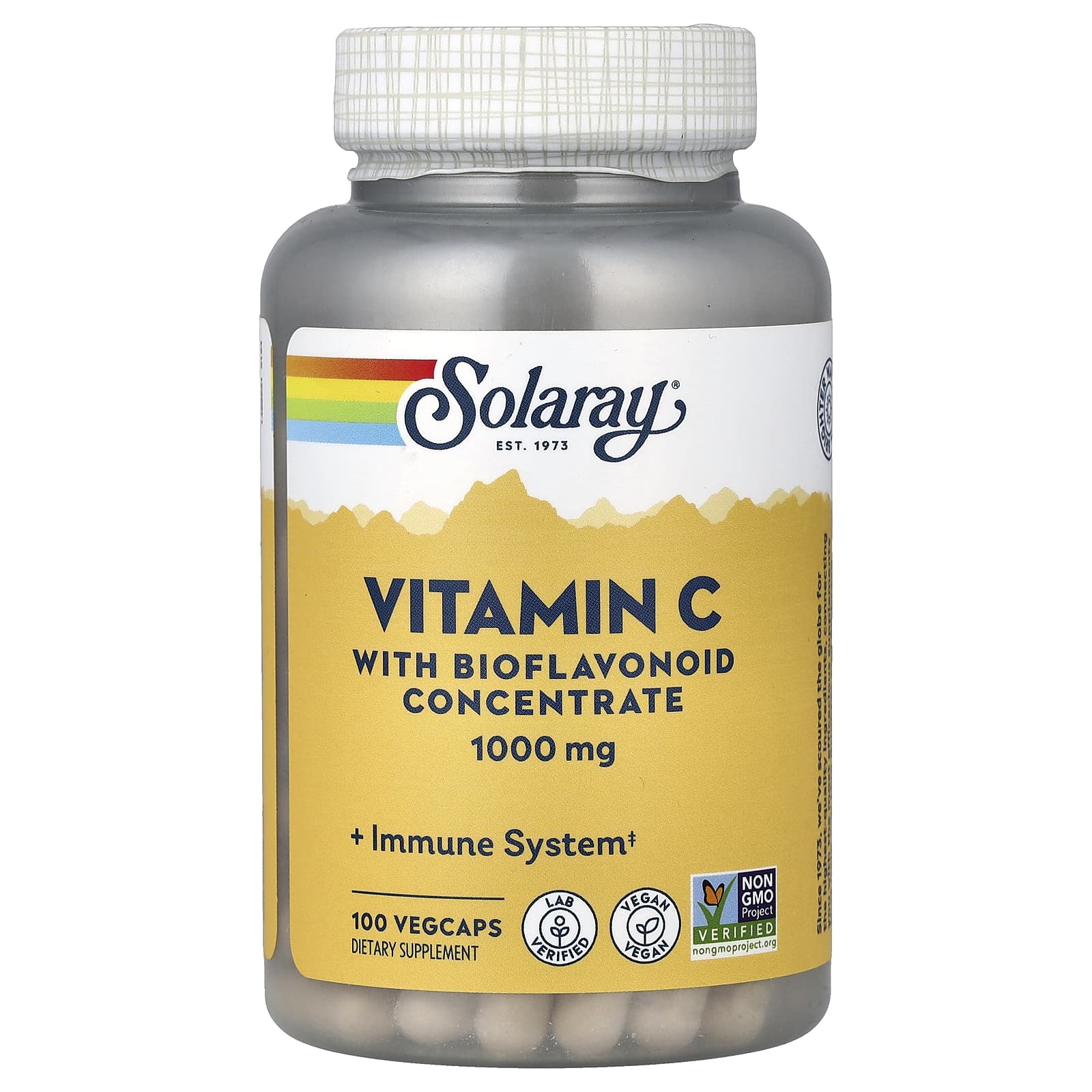 Solaray Vitamin C with Bioflavonoid Concentrate, 100 VegCaps — Tunisie