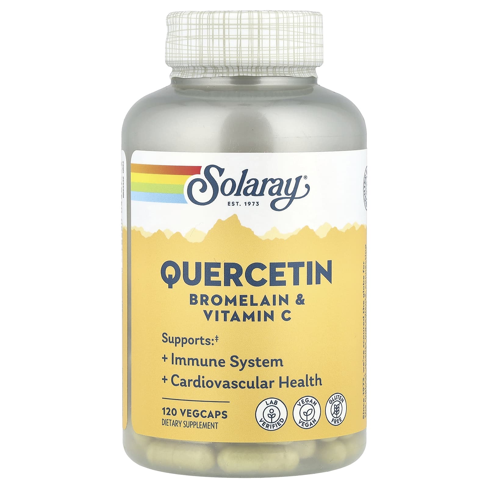 Solaray Quercetin, Bromelain & Vitamin C, 120 VegCaps — Tunisie