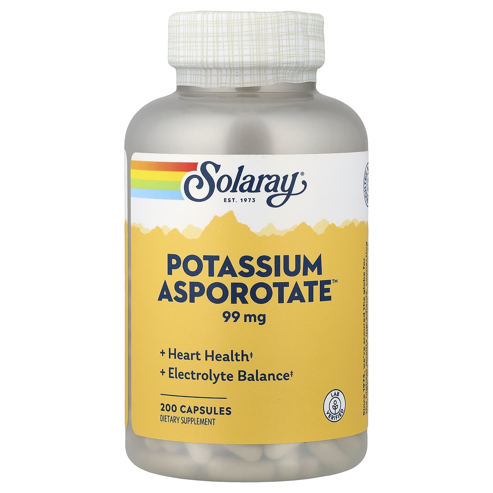 Solaray Potassium Asporotate – 200 gélules — Tunisie