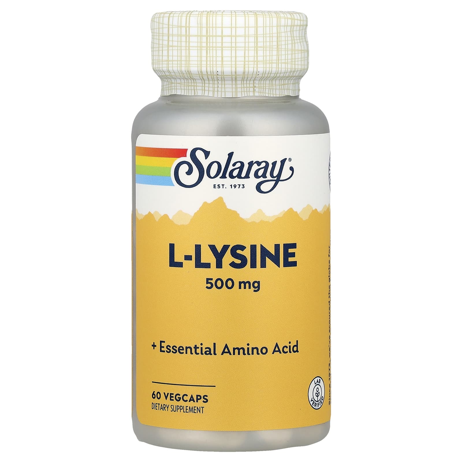 Solaray L-Lysine – 60 gélules végétales – 500 mg — Tunisie