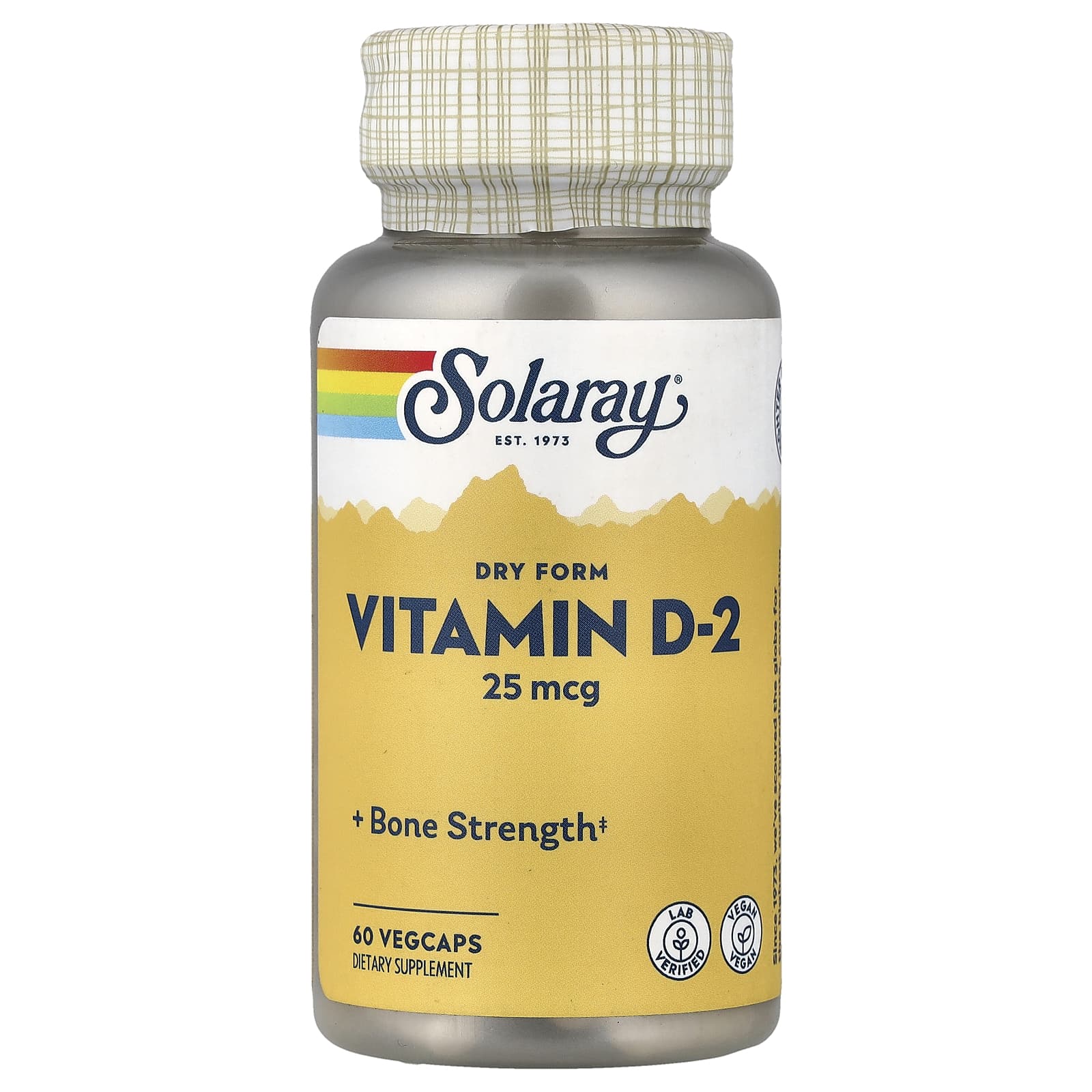 Solaray Dry Form Vitamin D-2 – 25 µg — Tunisie