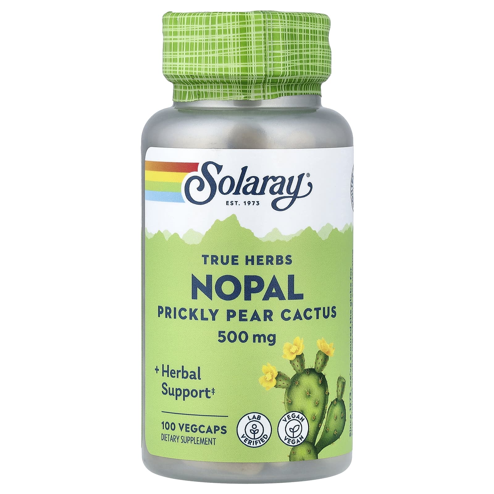 Solaray True Herbs, Nopal, Prickly Pear Cactus – 500 mg — Tunisie