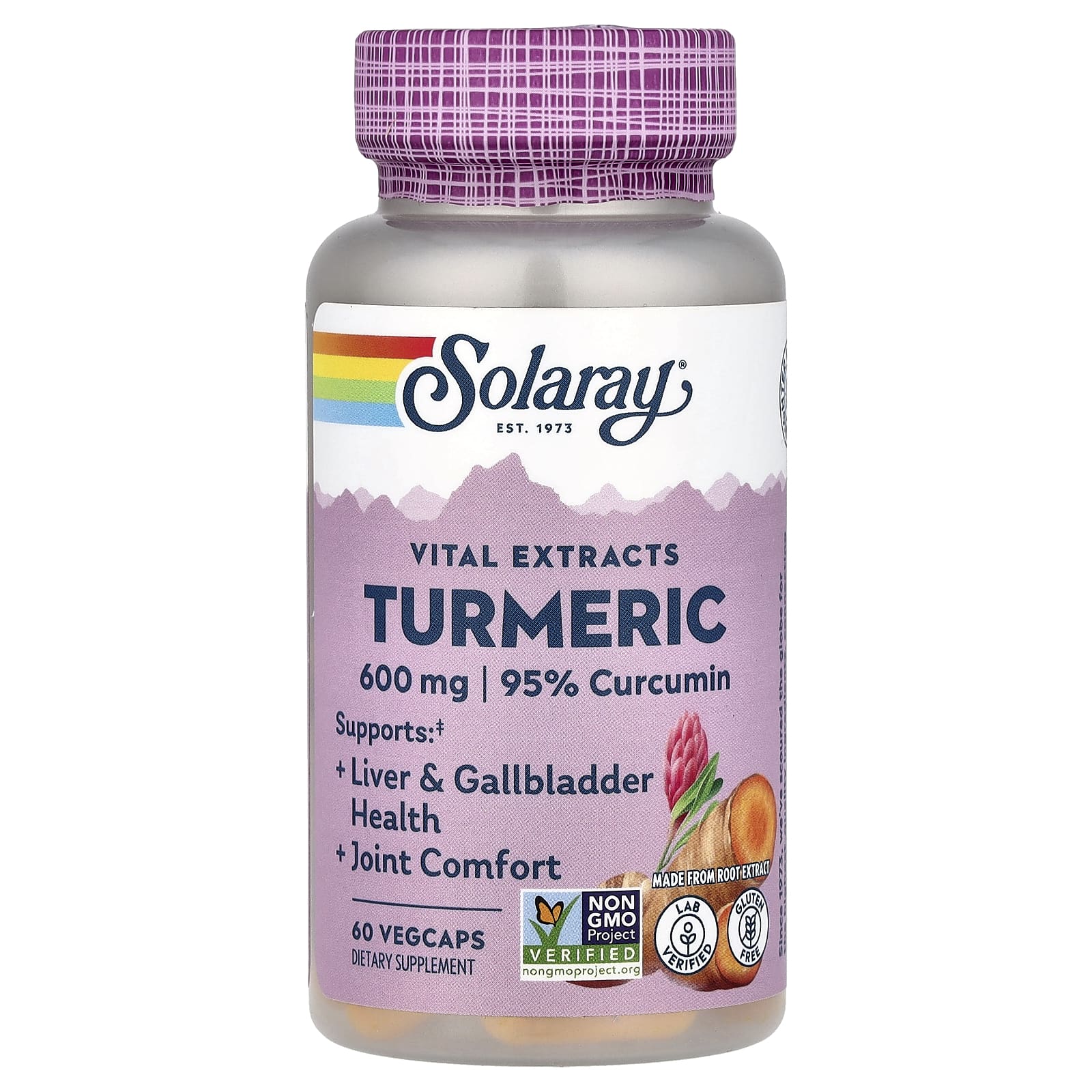 Solaray Vital Extracts, Turmeric – 600 mg — Tunisie
