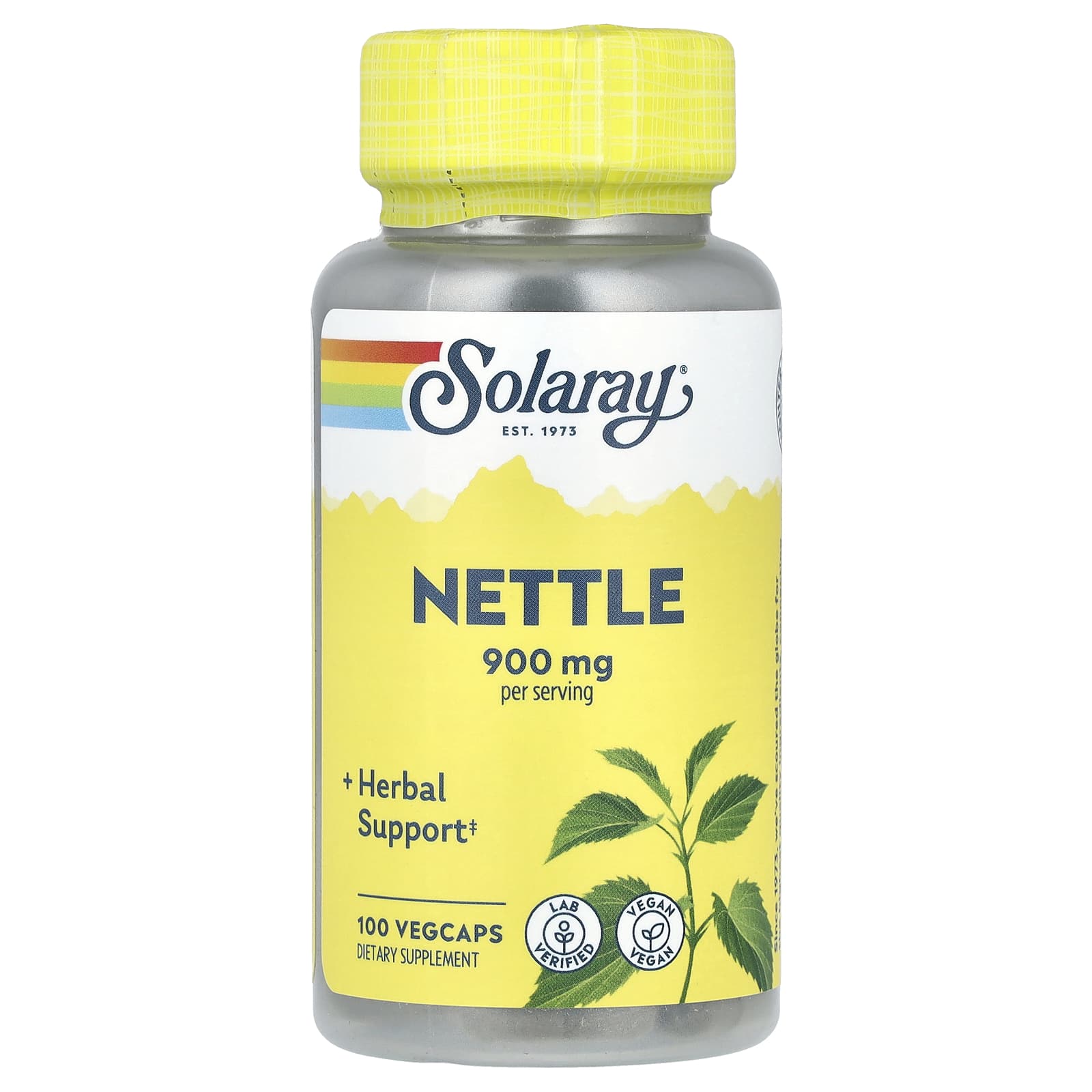 Solaray Nettle, 100 VegCaps (450 mg per Capsule) — Tunisie