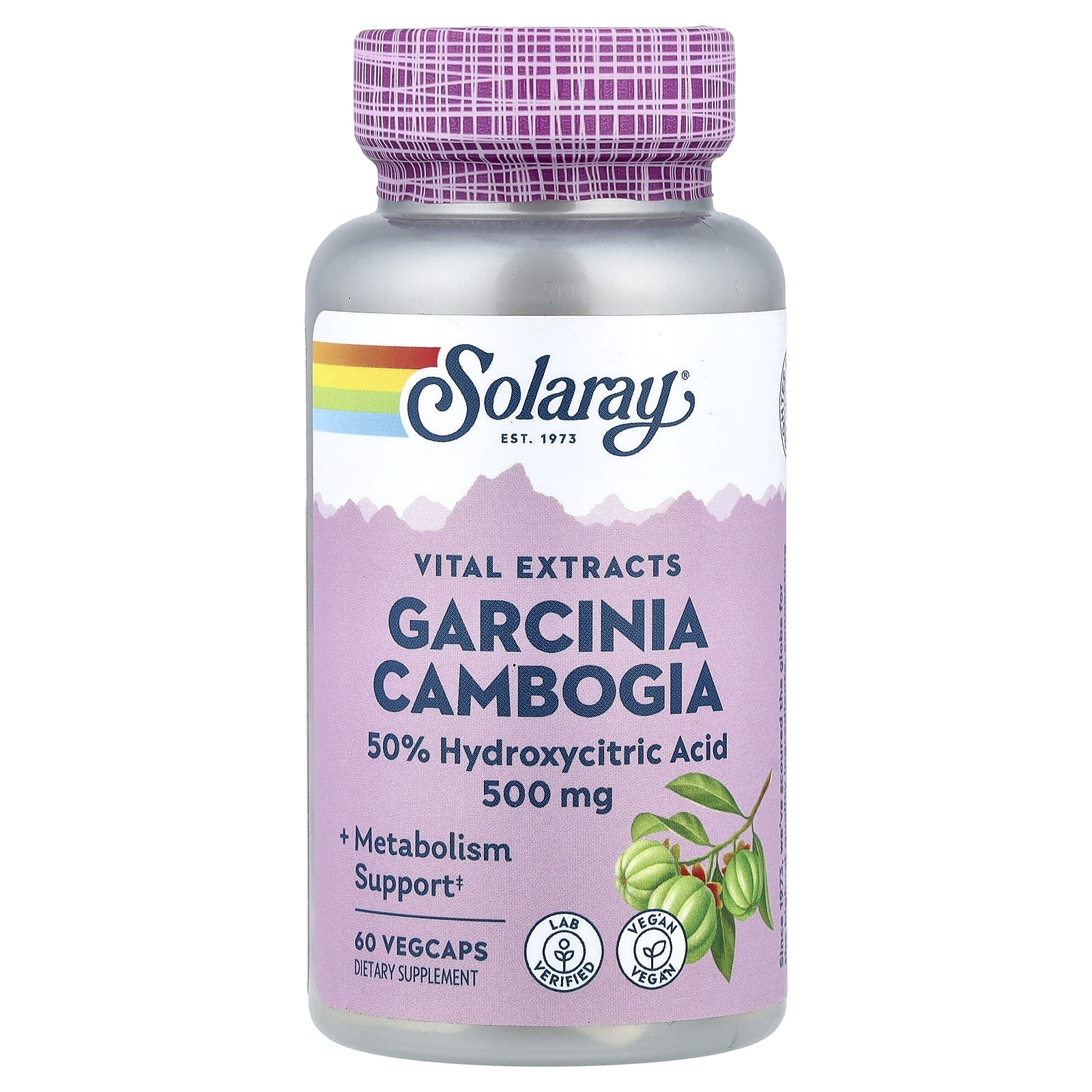 Solaray Vital Extracts, Garcinia Cambogia – 500 mg — Tunisie