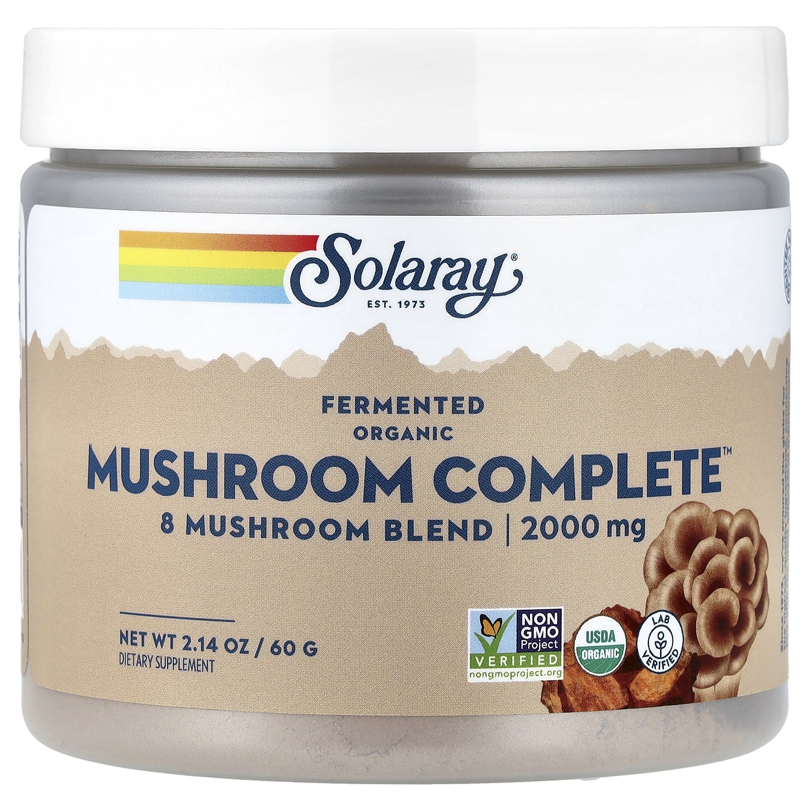 Solaray Organic Fermented Mushroom Complete – 60 g — Tunisie