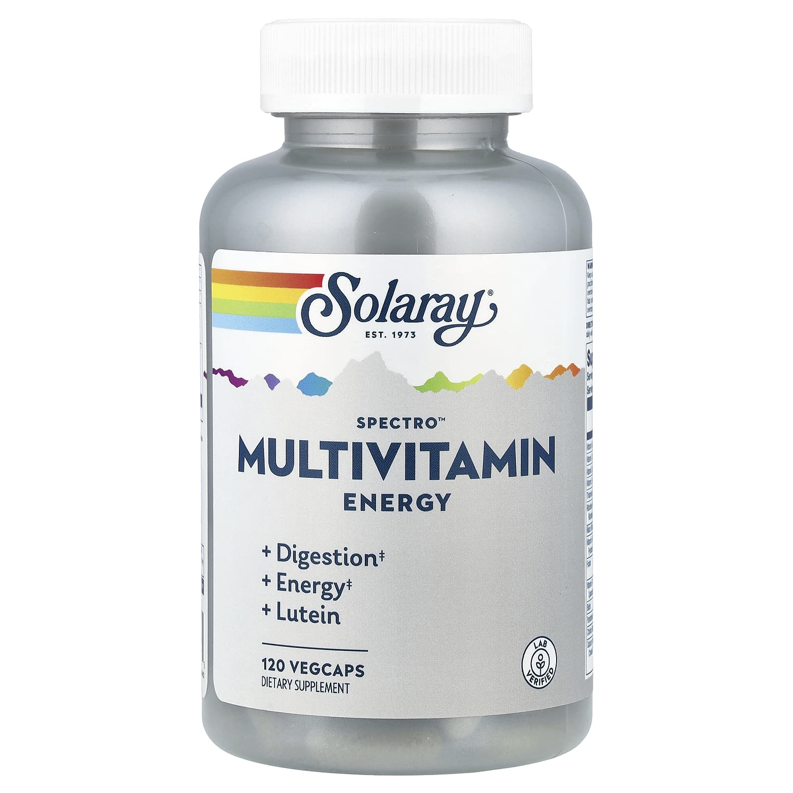 Solaray Spectro Multivitamin, Energy, 120 VegCaps — Tunisie