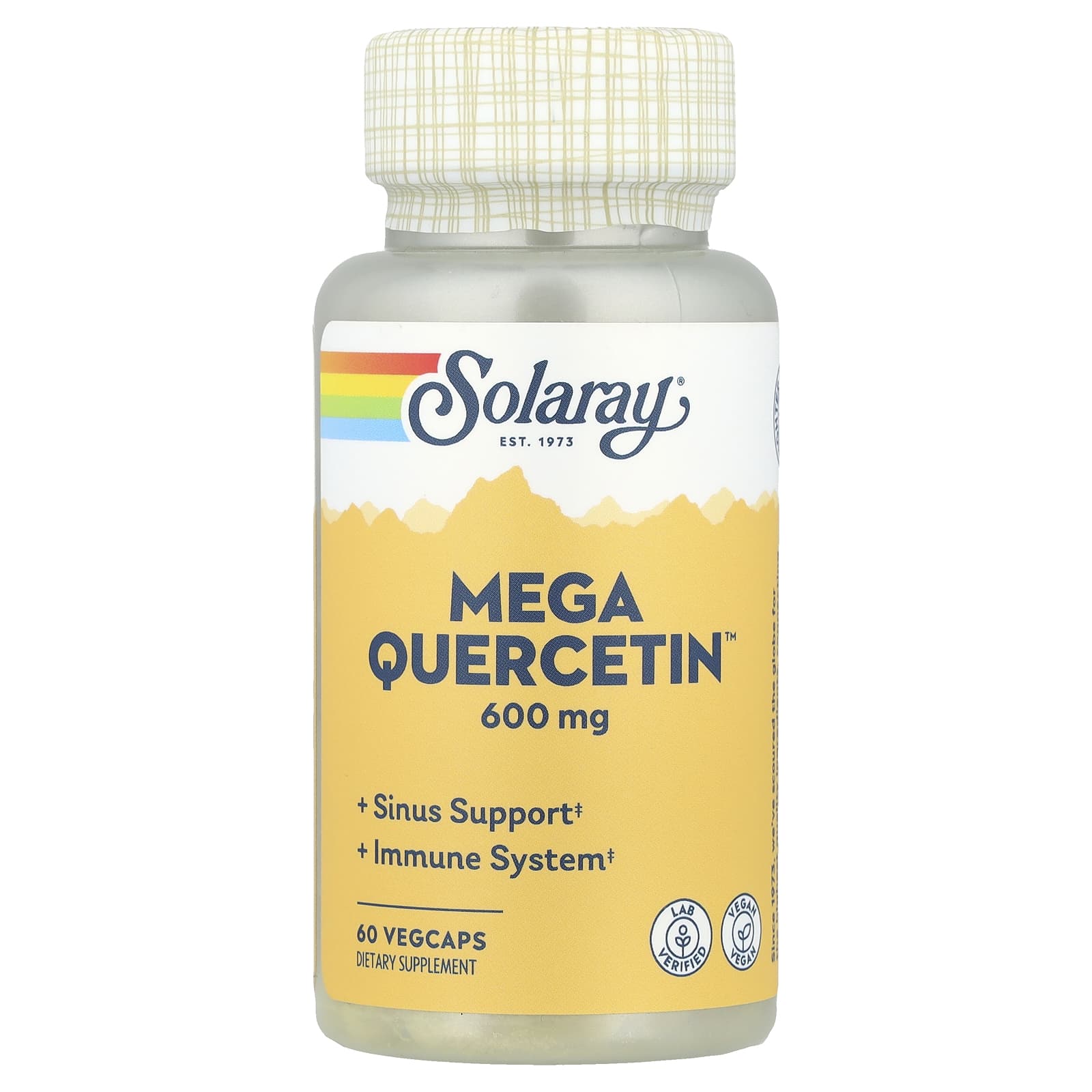 Solaray Mega Quercetin, 60 VegCaps — Tunisie