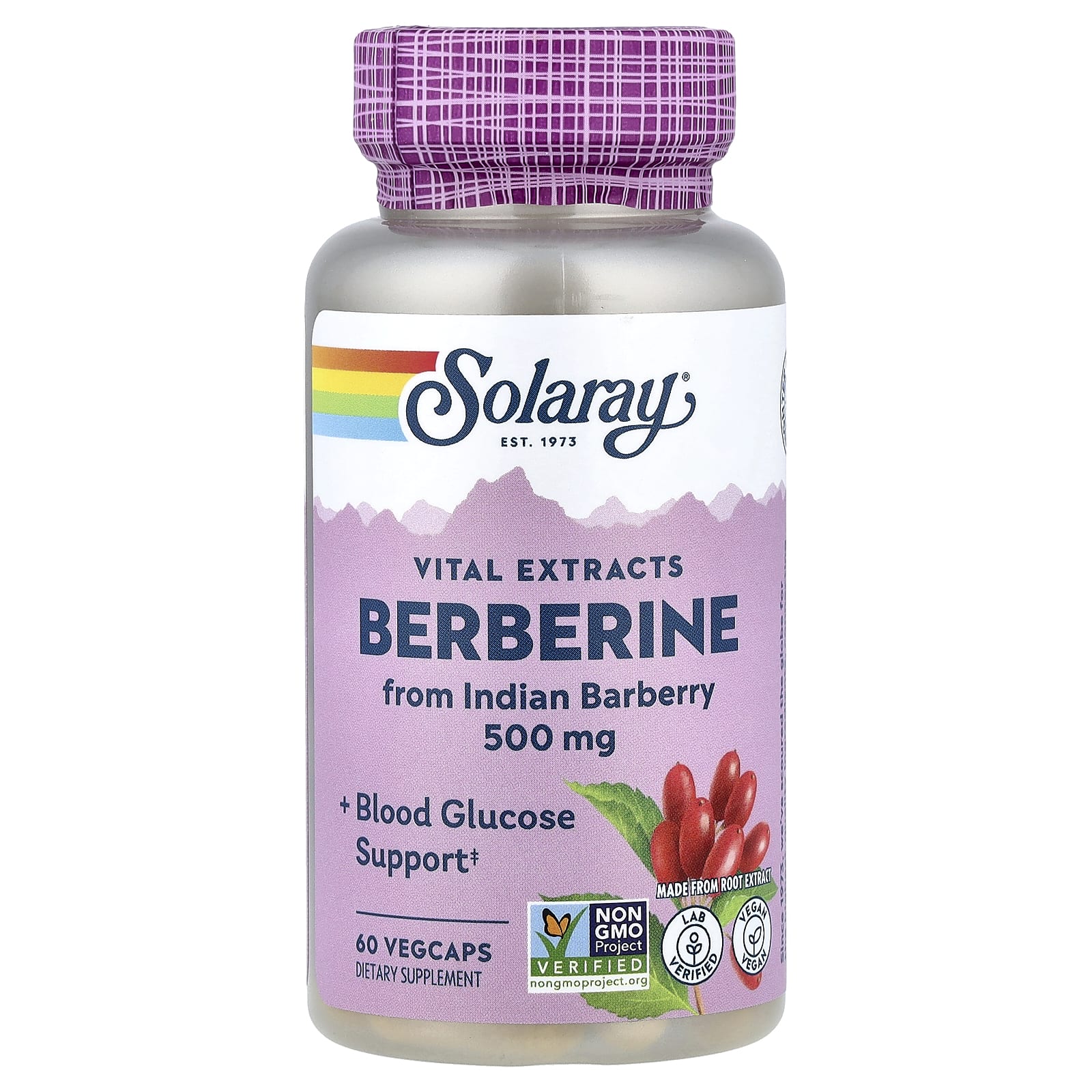 Solaray Vital Extracts, Berberine – 500 mg — Tunisie