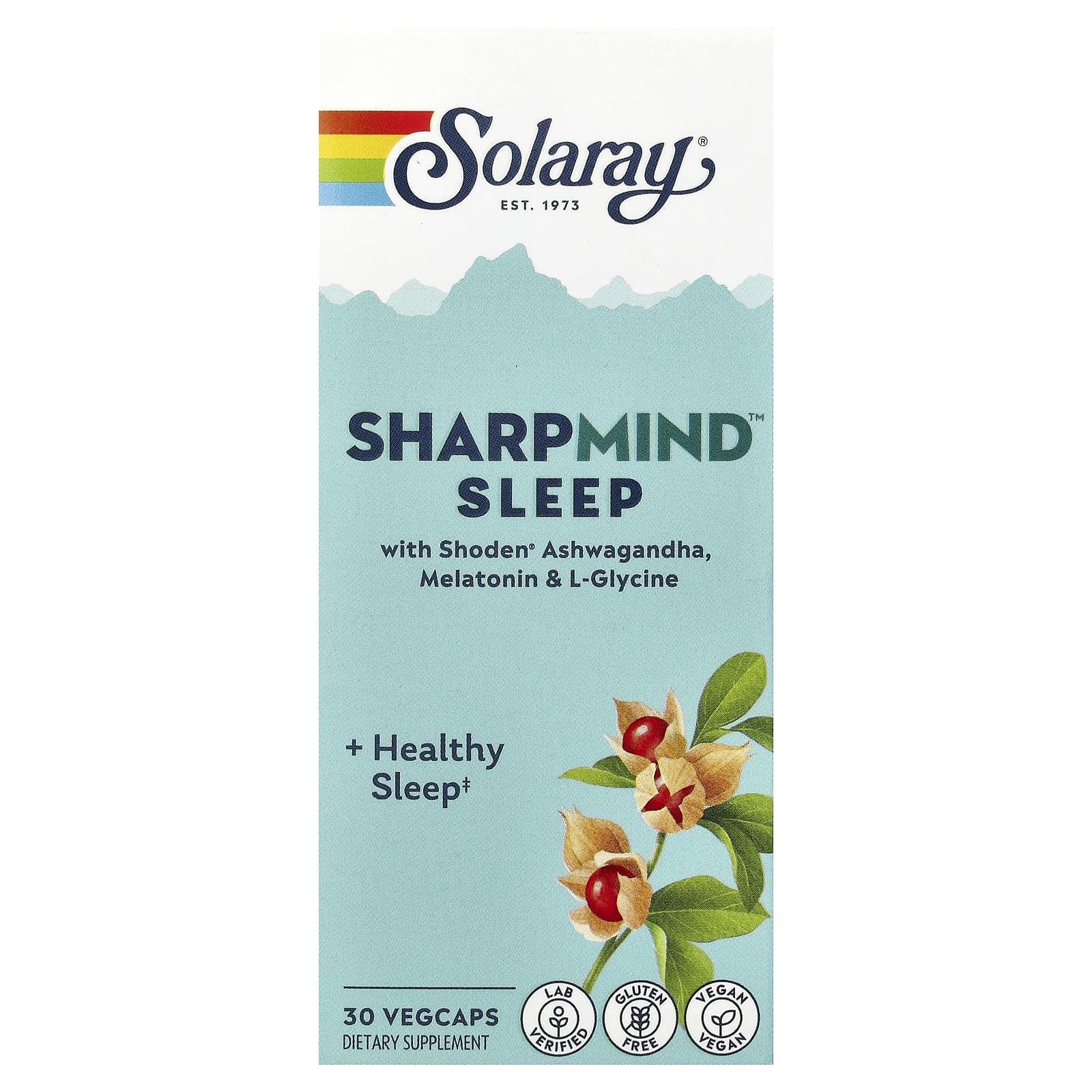 Solaray SharpMind Sleep, 30 Vegcaps — Tunisie