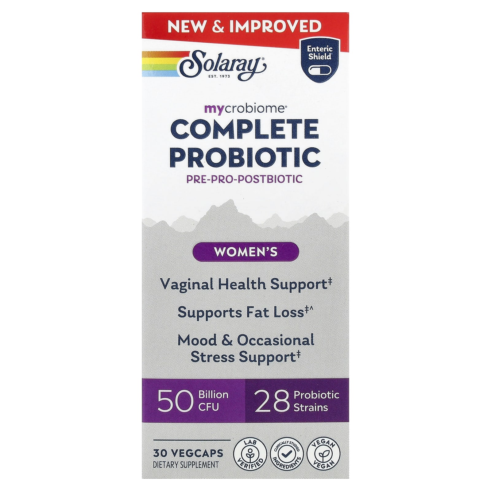 Solaray Mycrobiome, Complete Probiotic, Women's, 30 VegCaps — Tunisie